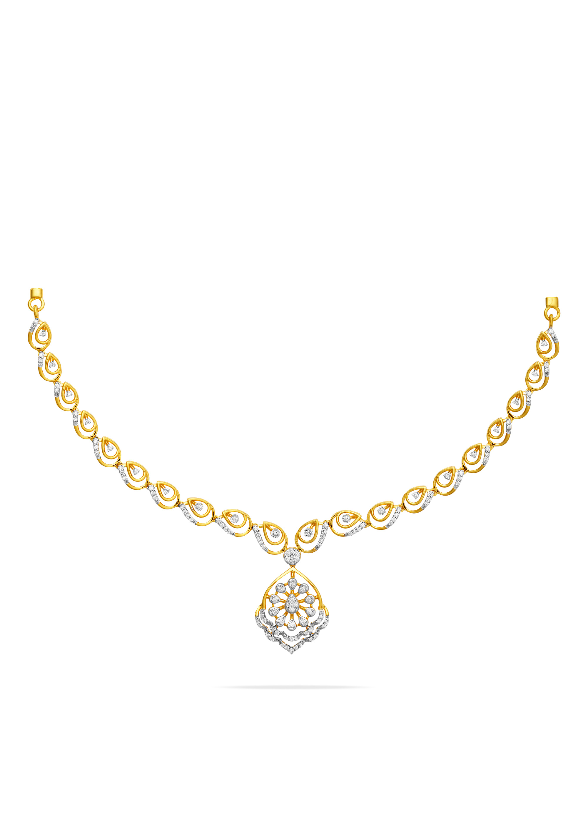 Grace of the Lotus Diamond Necklace