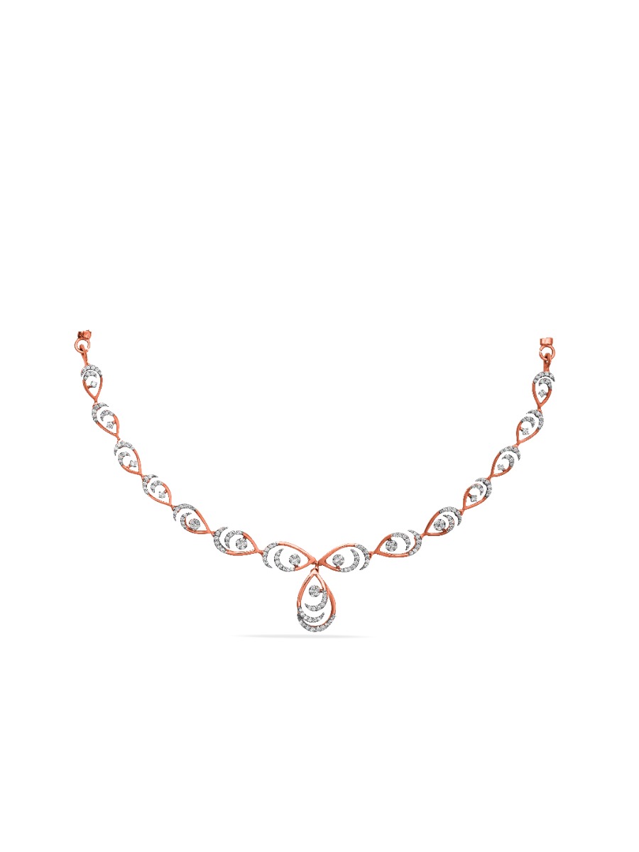 Peacock's Whisper Diamond Necklace