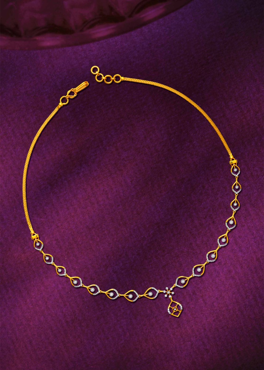 Drops of Aura Diamond Necklace