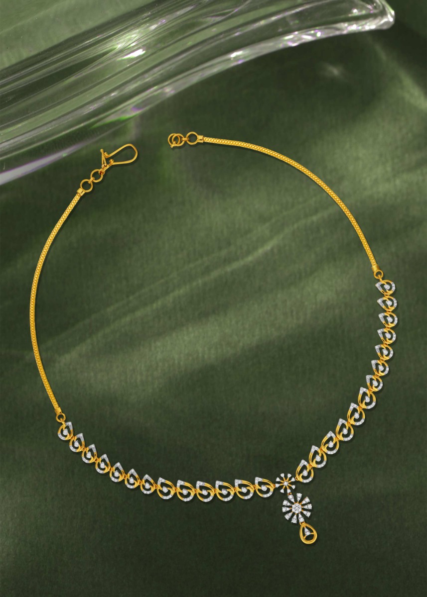 Sunflower Shine Diamond Necklace