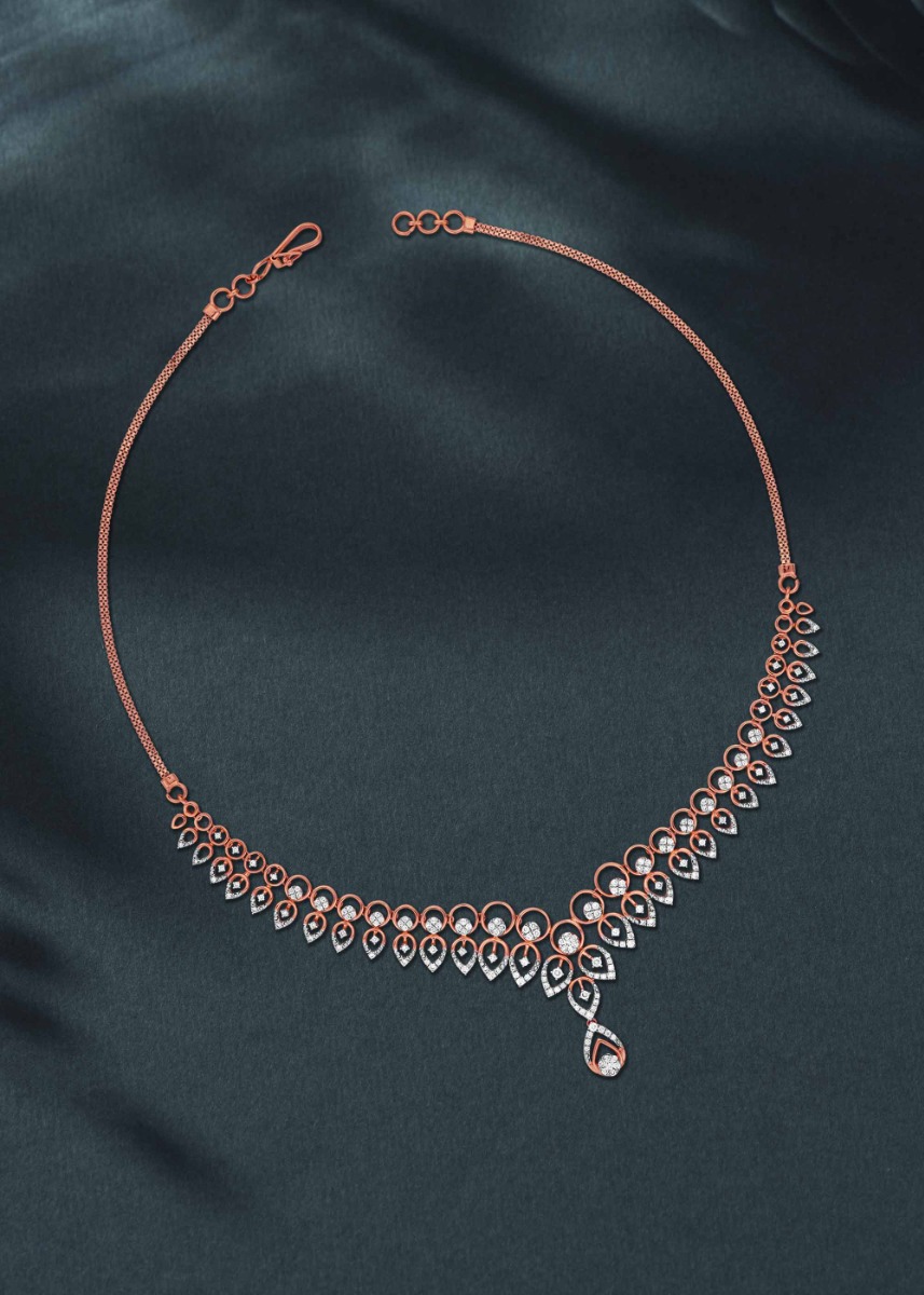 Majestic Peacock Diamond Necklace