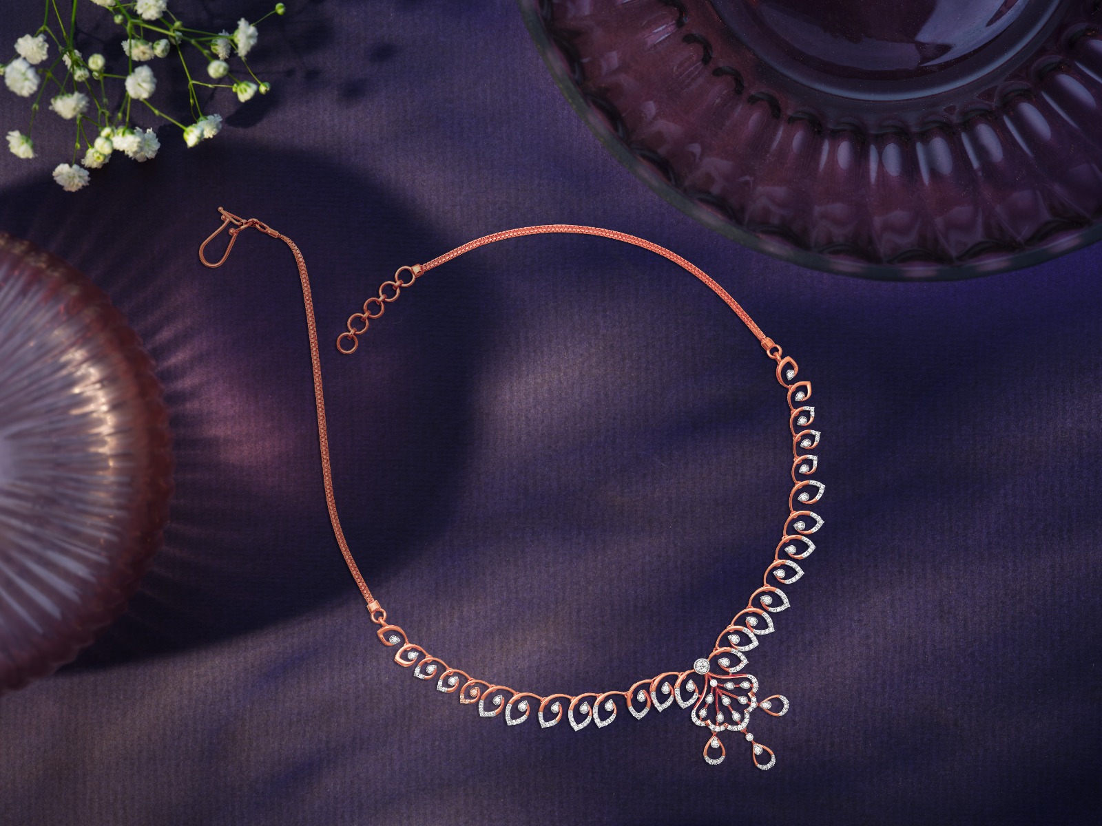 Blooming Buds Diamond Necklace