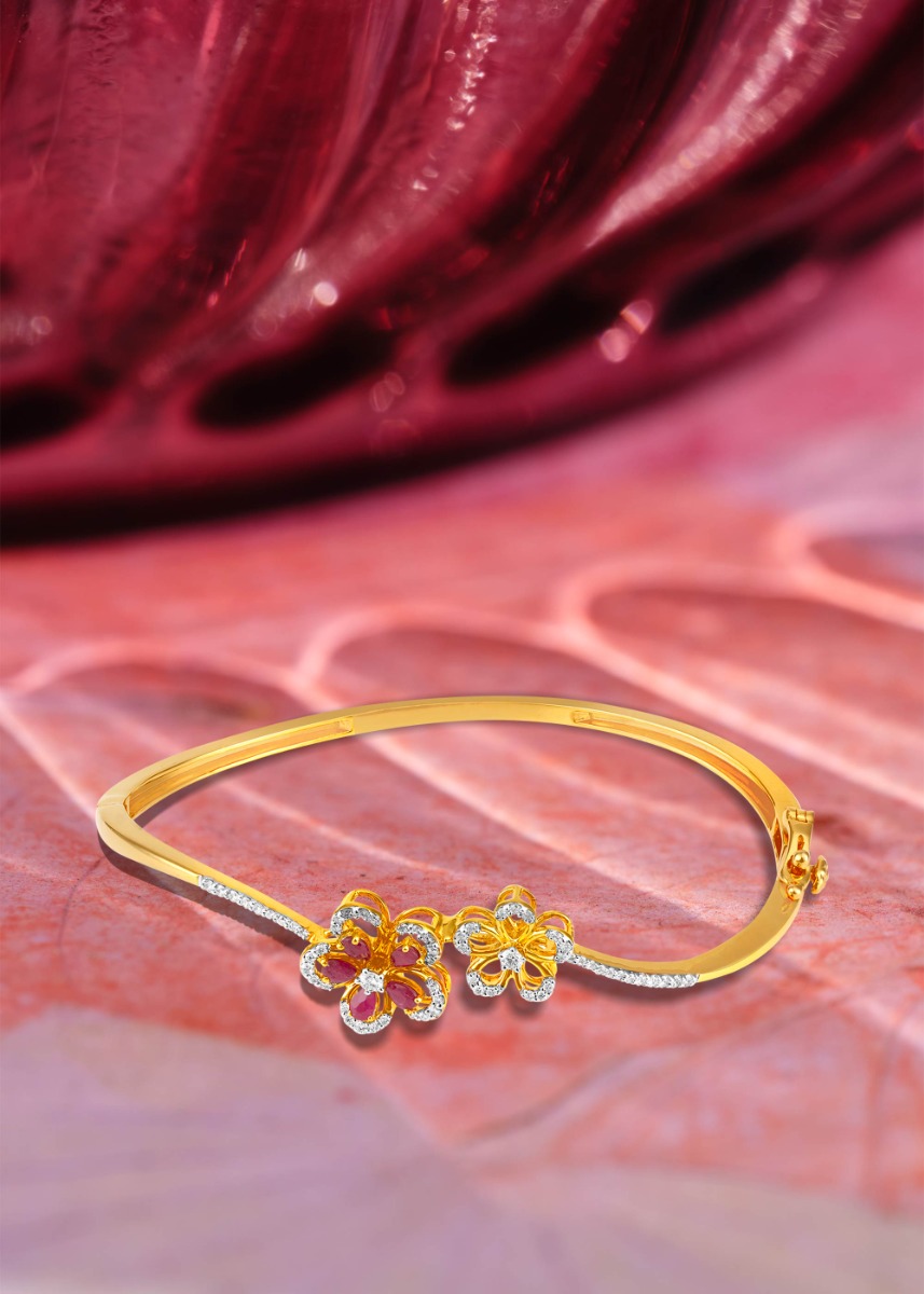 Floral Radiance Diamond Bracelet
