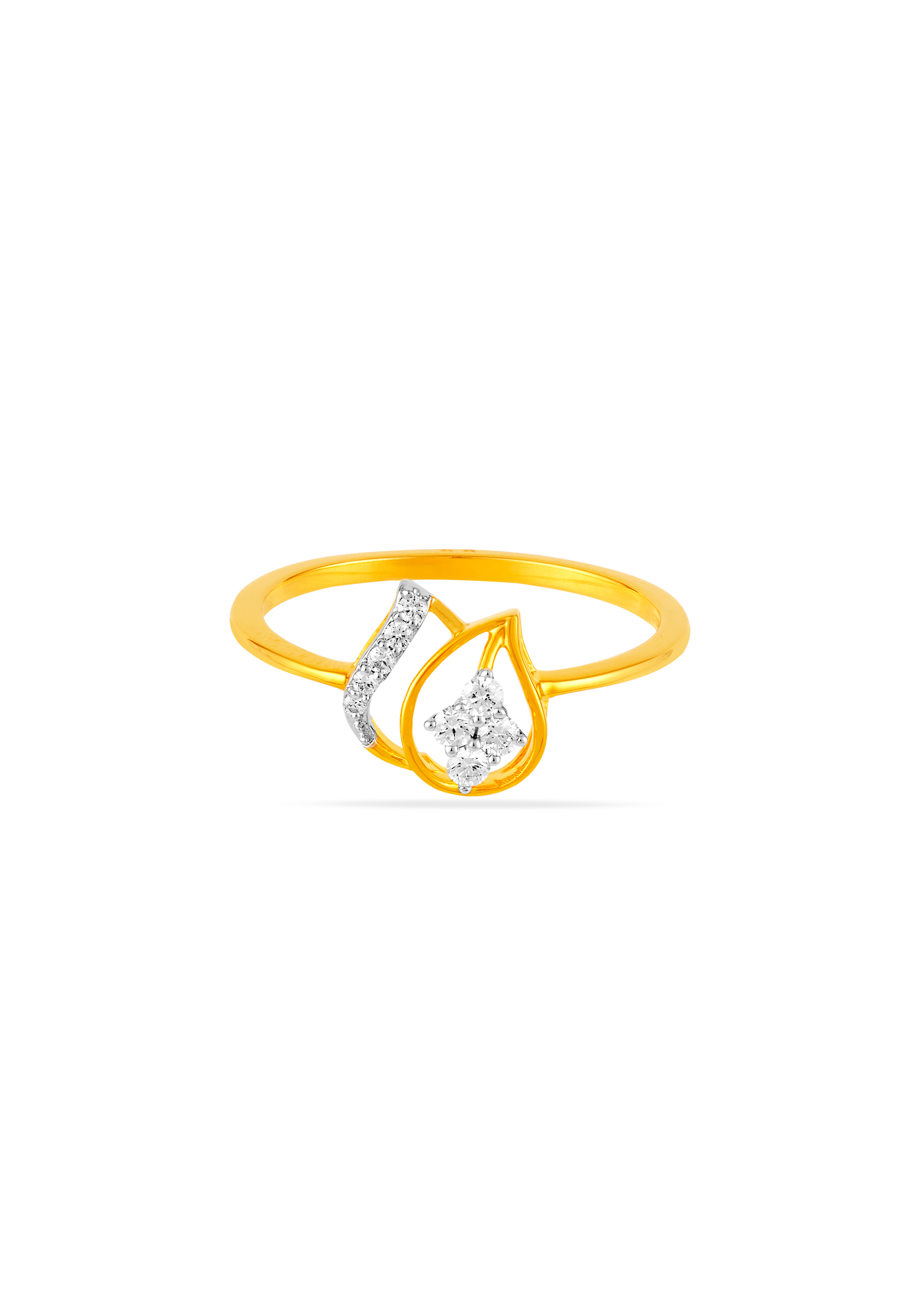 Leaf Essence Diamond Finger Ring