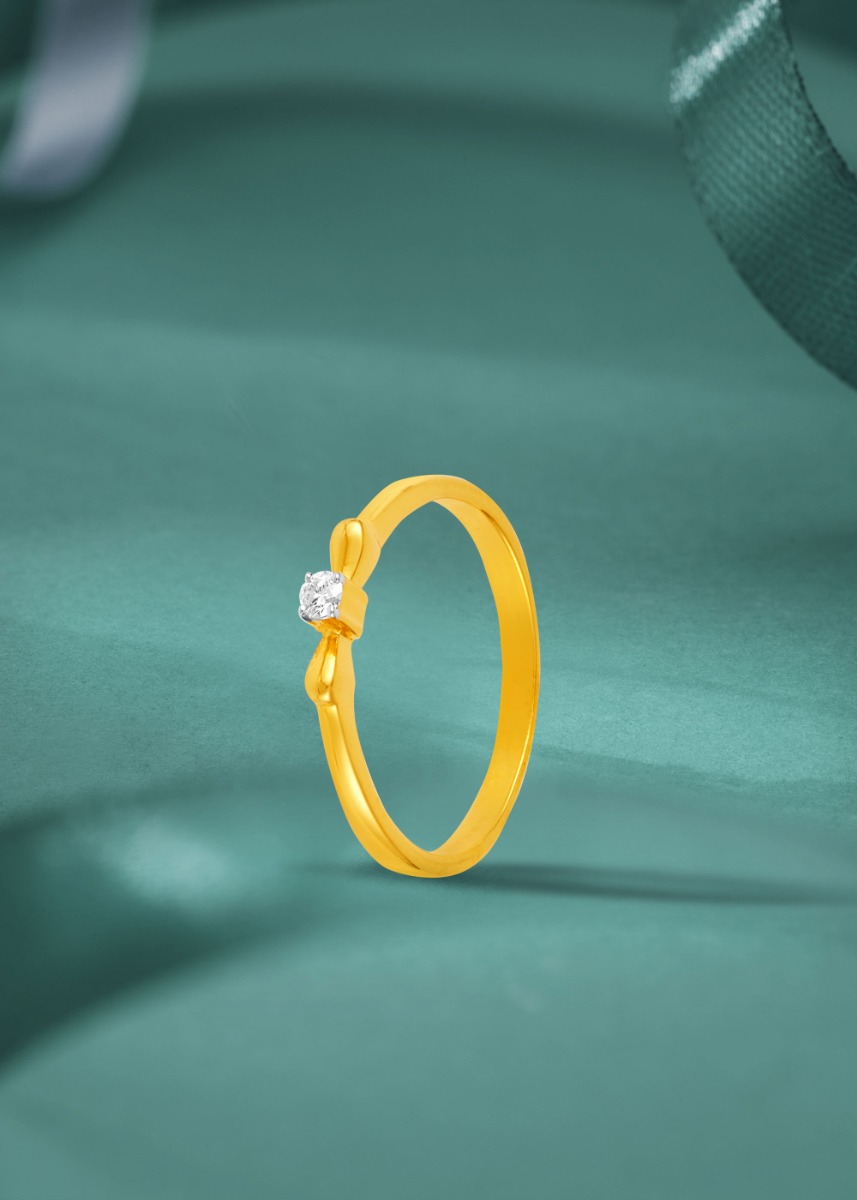 Bonded Diamond Solitaire Finger Ring