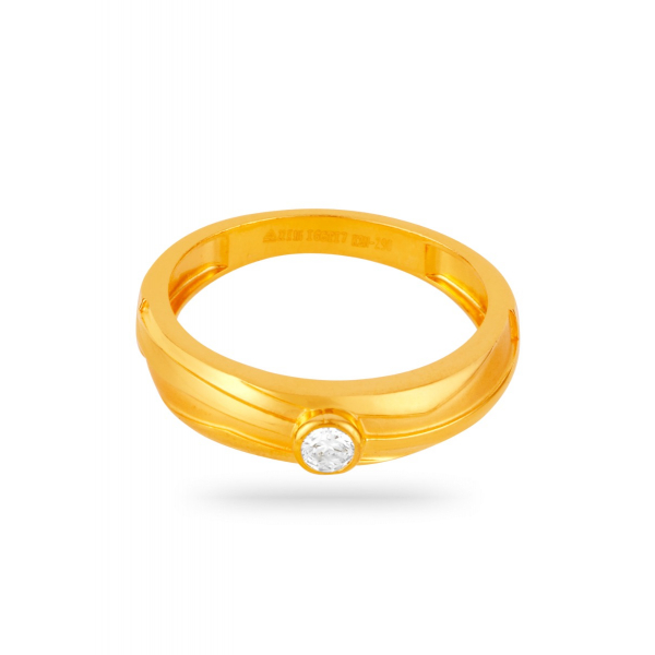 Bold Statement 22K Gold Engagement Finger Ring
