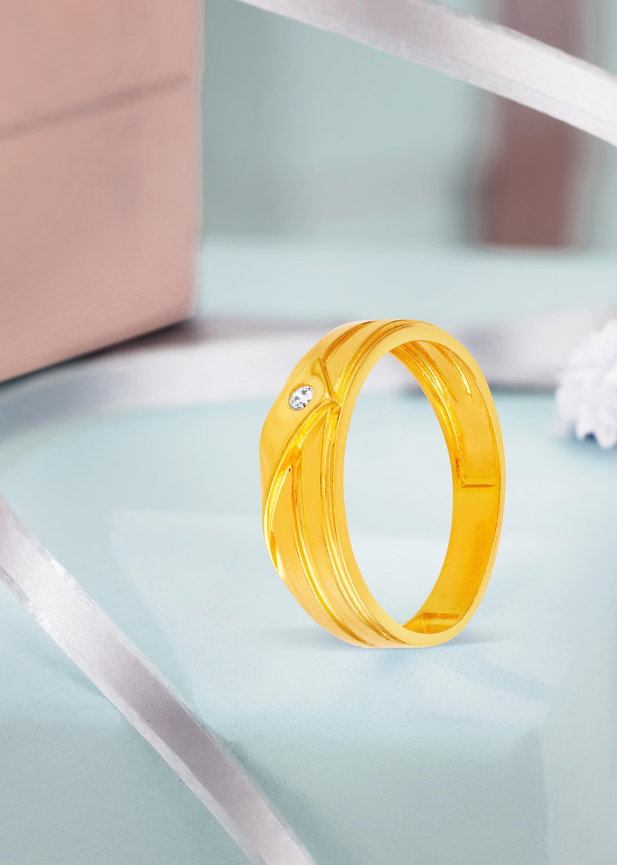 Bonded Forever 22K Gold Engagement Finger Ring