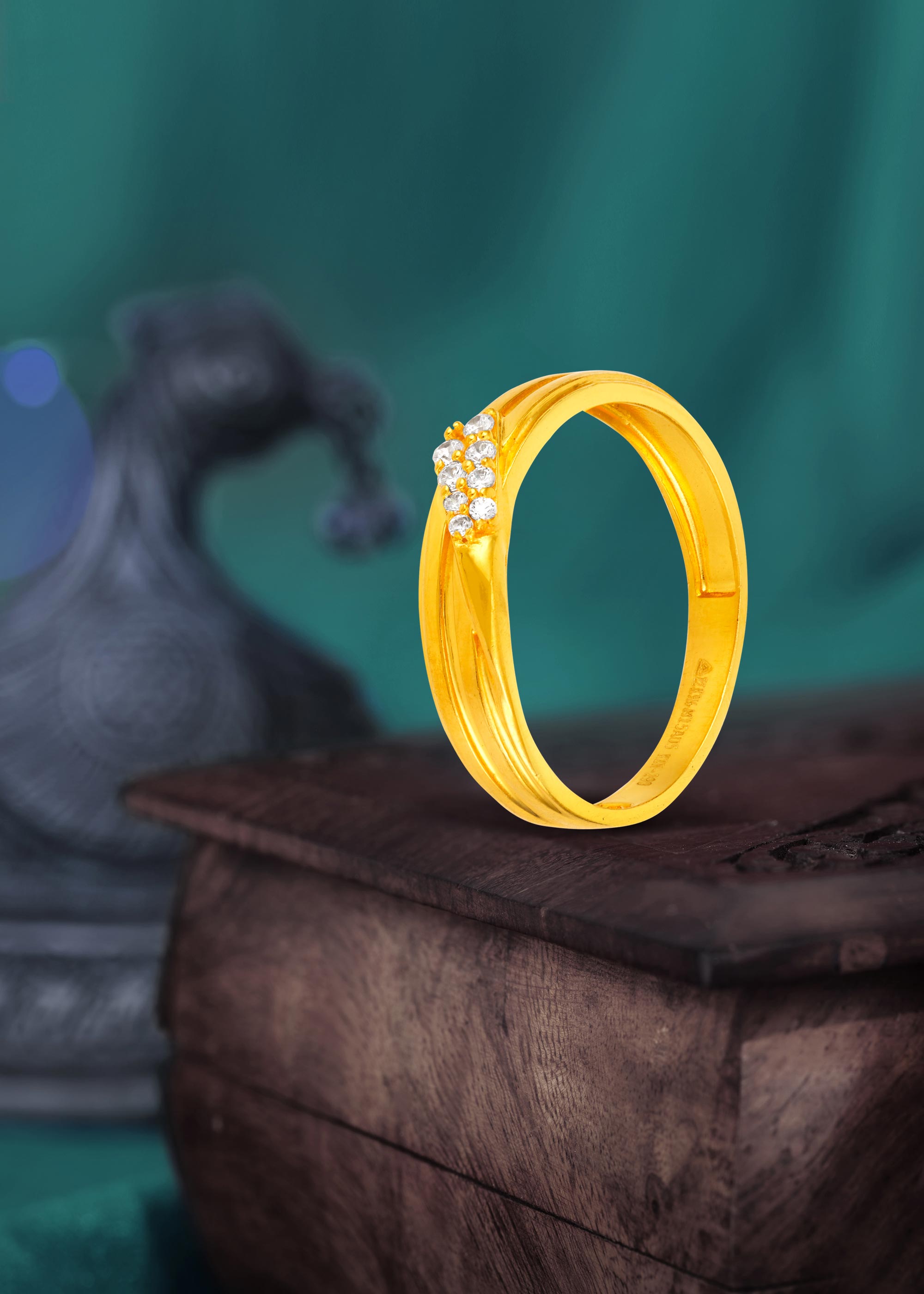 Together Always 22K Gold Engagement Finger Ring