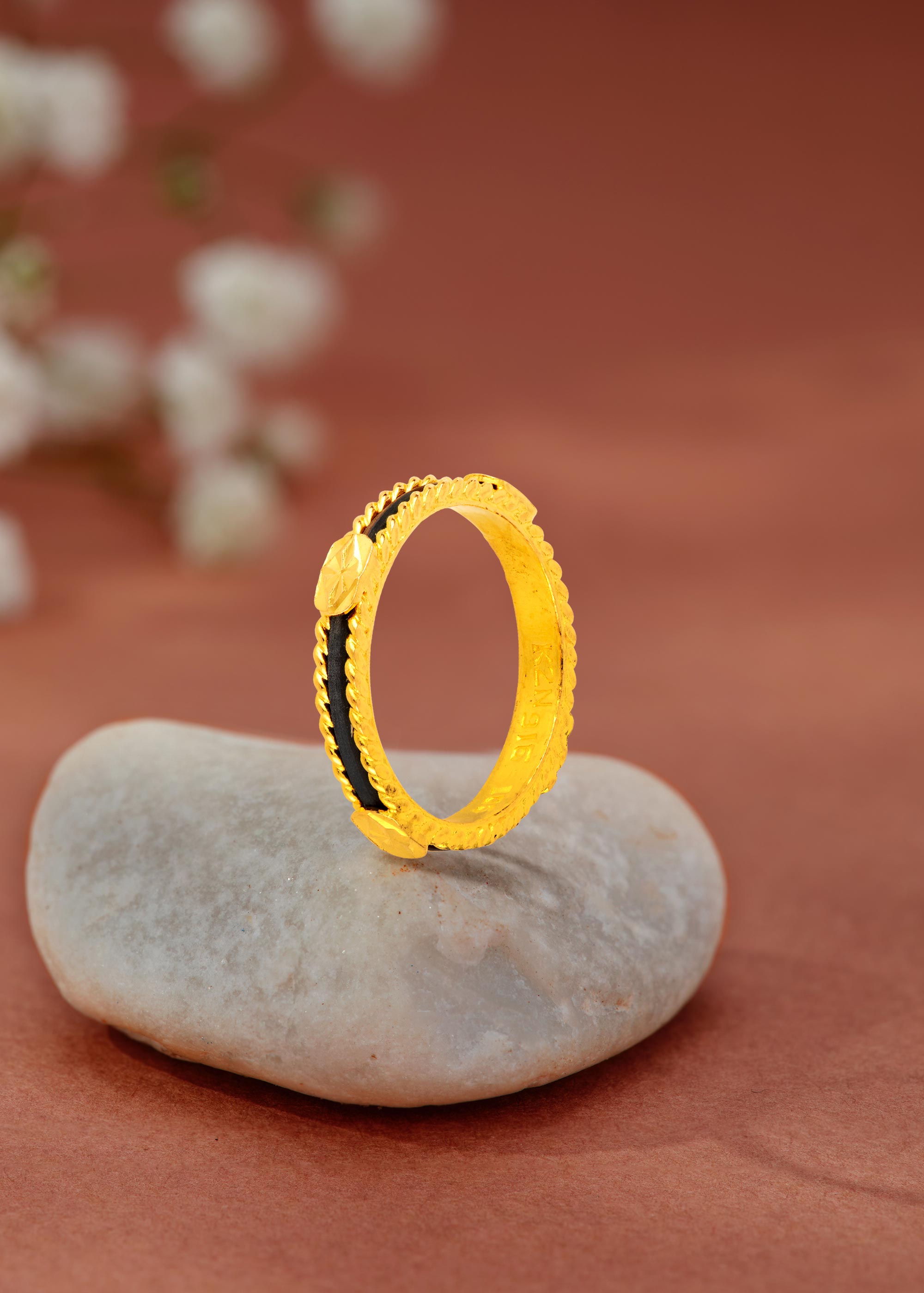 Elephant Design 22K Gold Finger Ring
