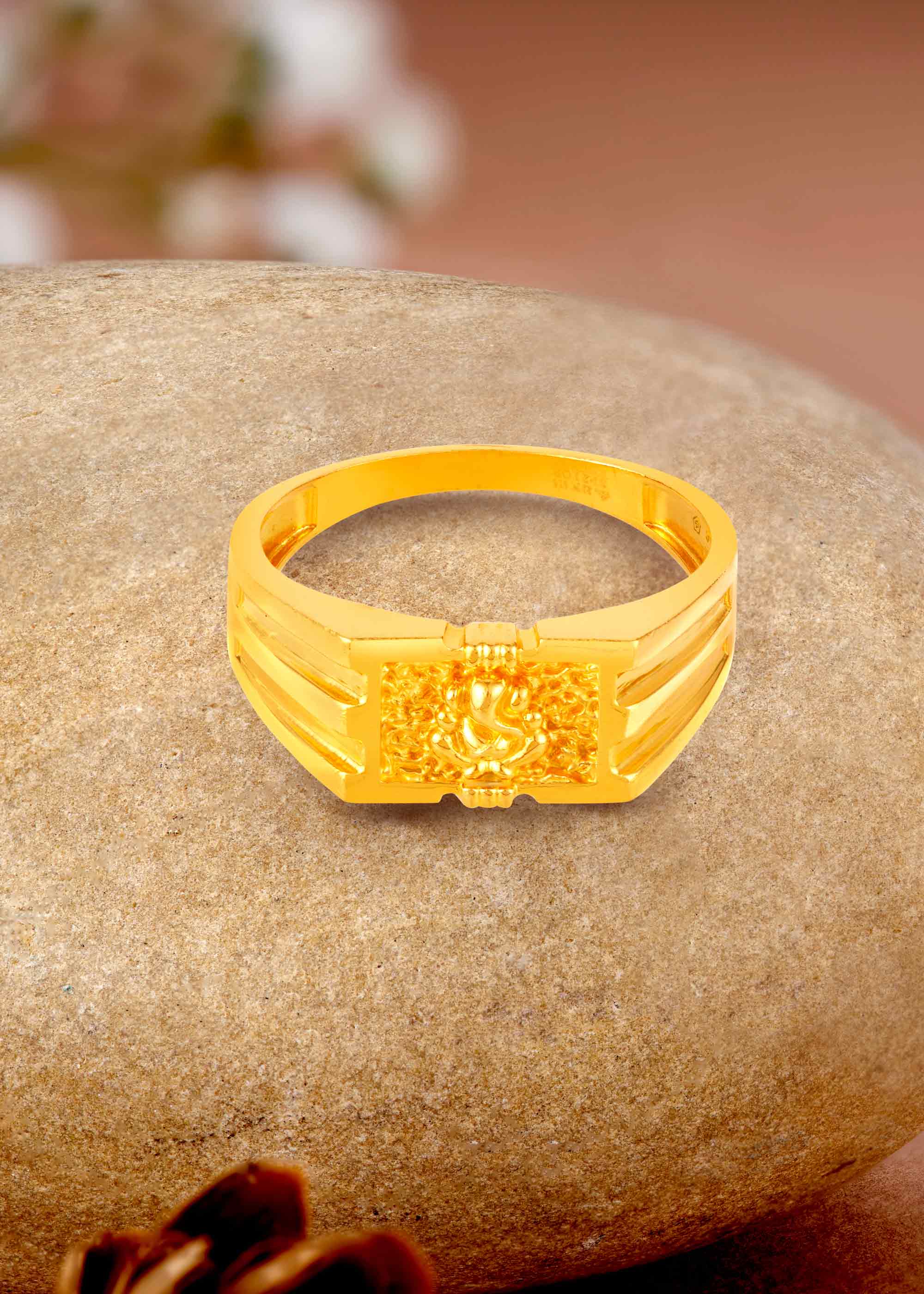 God Ganesh 22K Gold Inspired Finger Ring