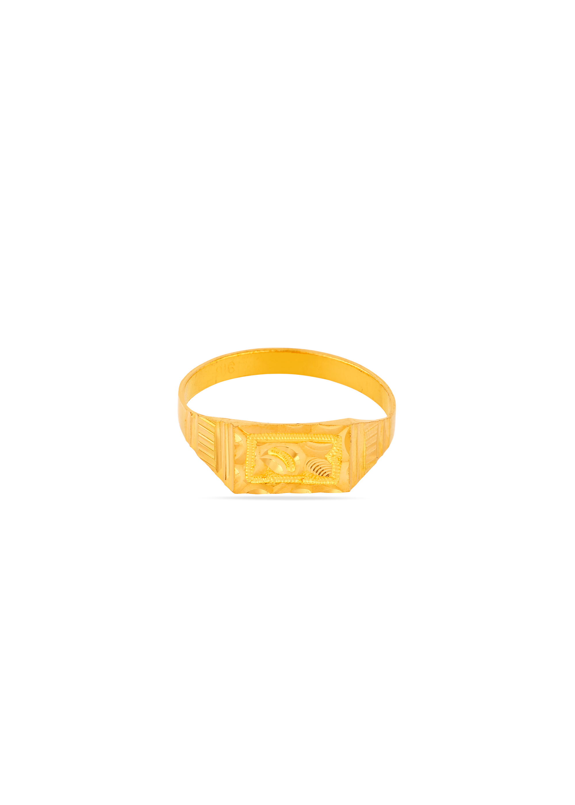 Legacy Lines 22K Gold Engraved Finger Ring