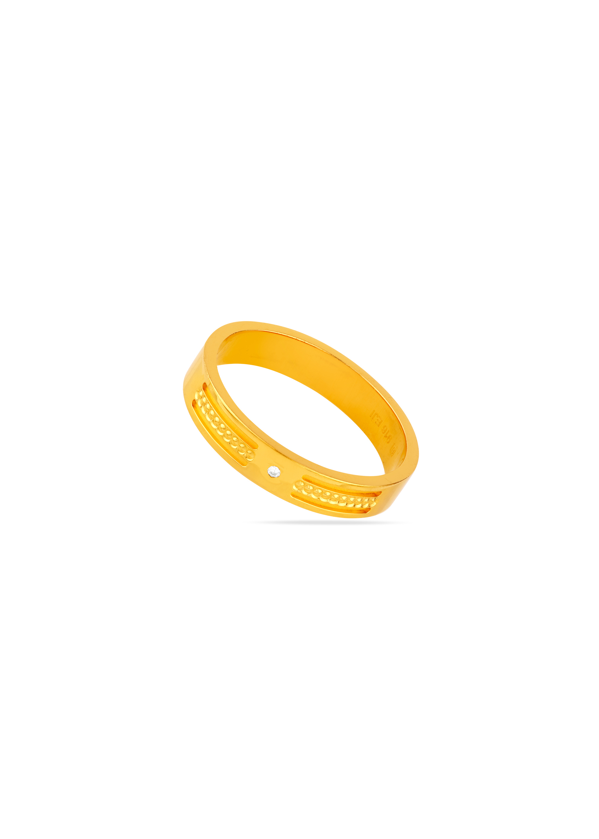Iron Path 22K Gold Bold Engagement Finger Ring