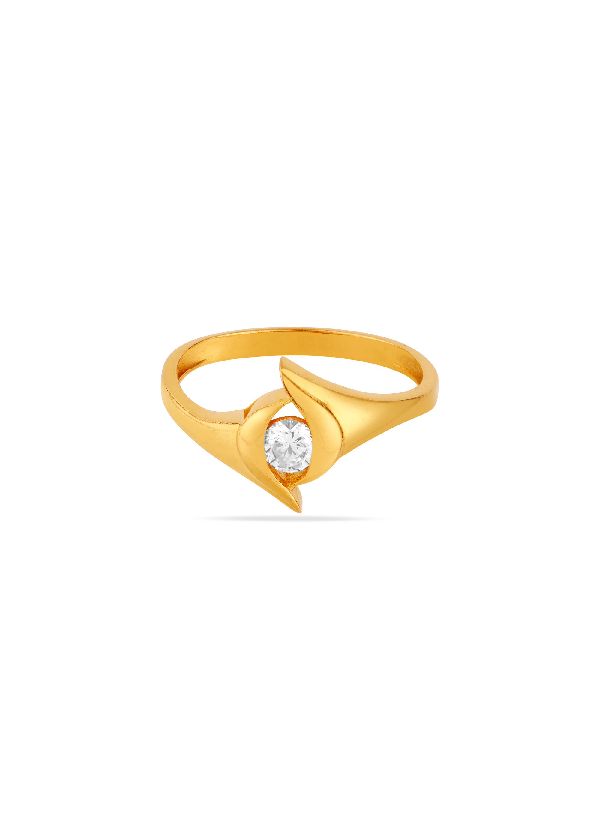 Urban Edge 22K Gold Zircon Finger Ring