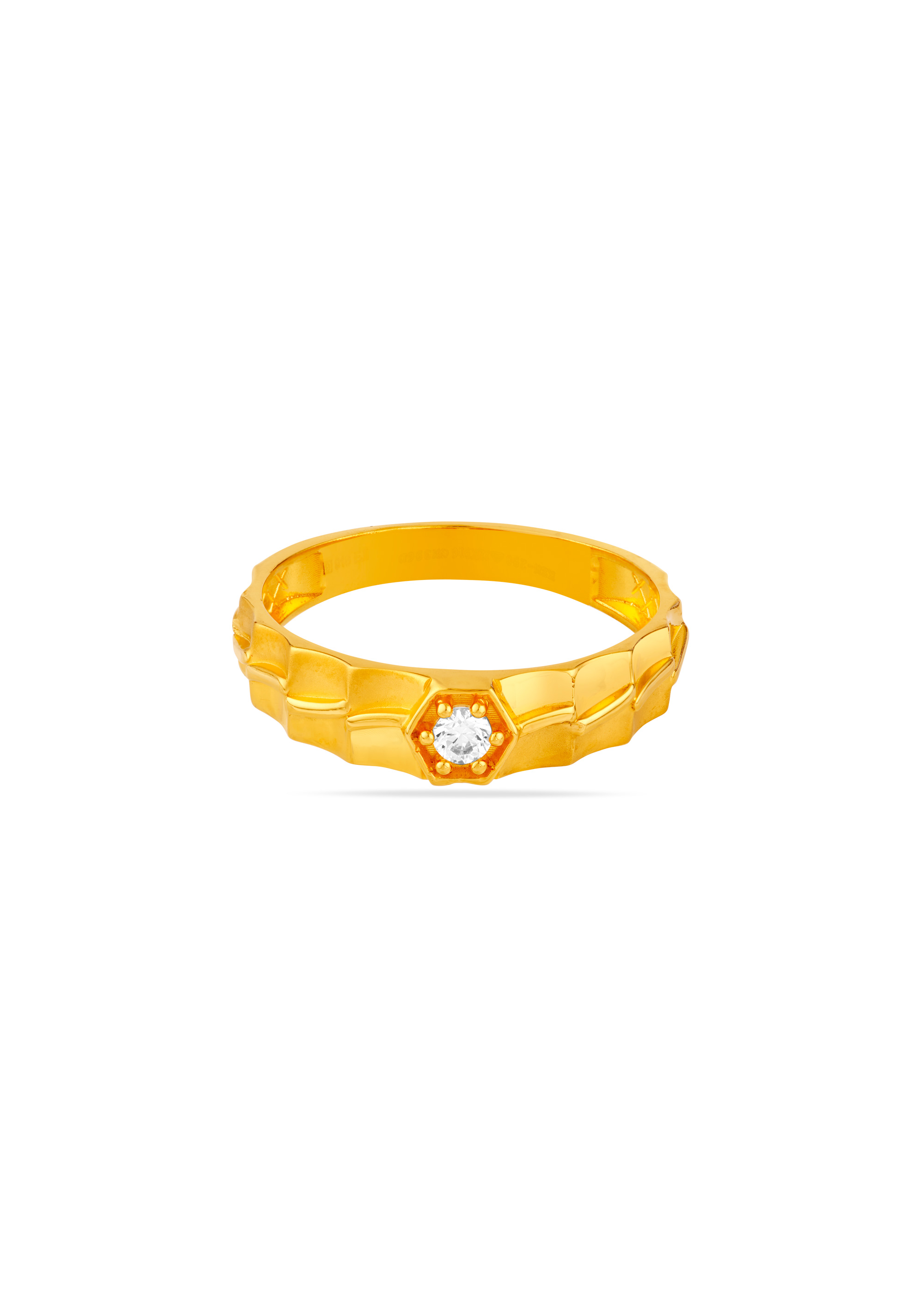 Starlight White 22K Gold Finger Ring