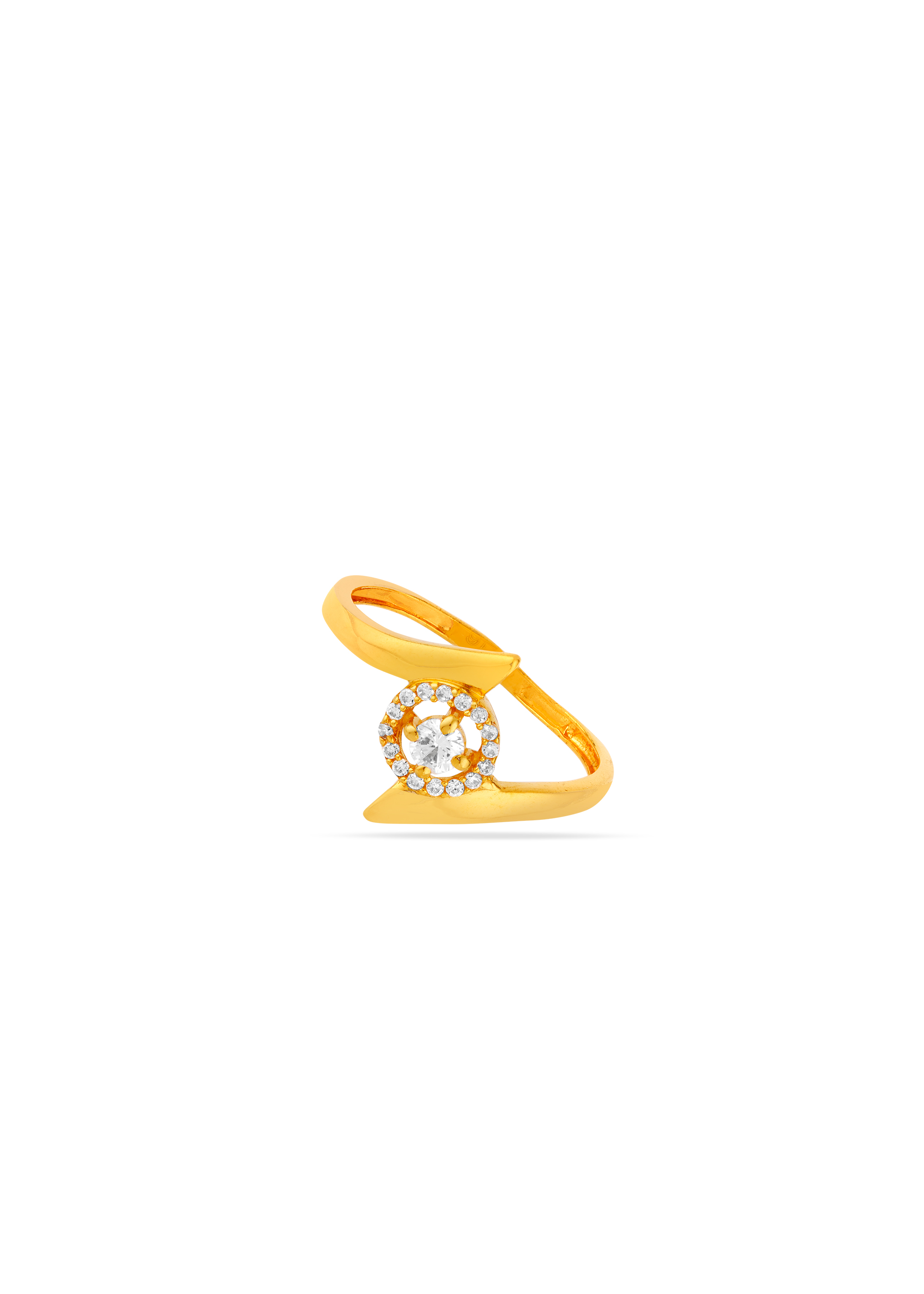 Mystic Spark 22K Gold Multistone Finger Ring