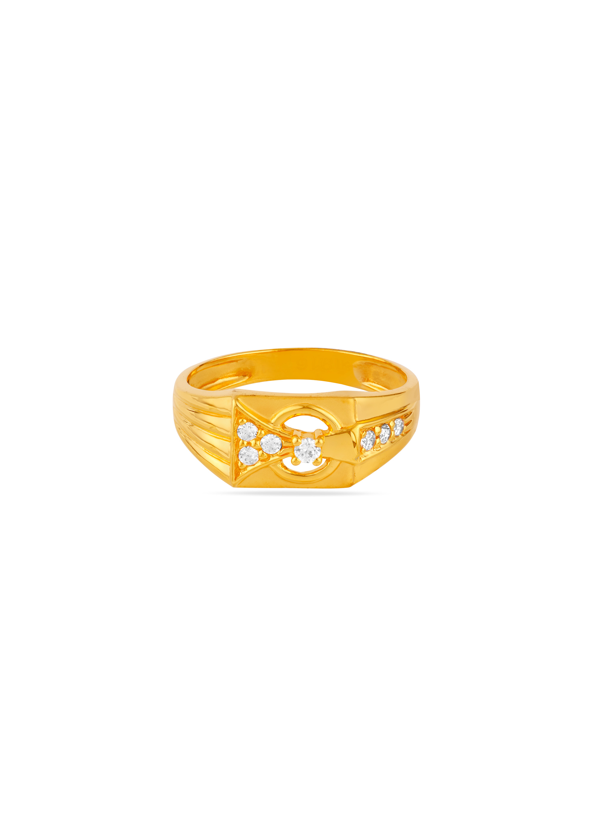 Imperial Square 22K Gold Bold Finger Ring