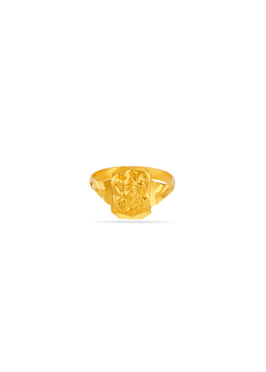Hanuman's Courage 22K Gold Finger Ring