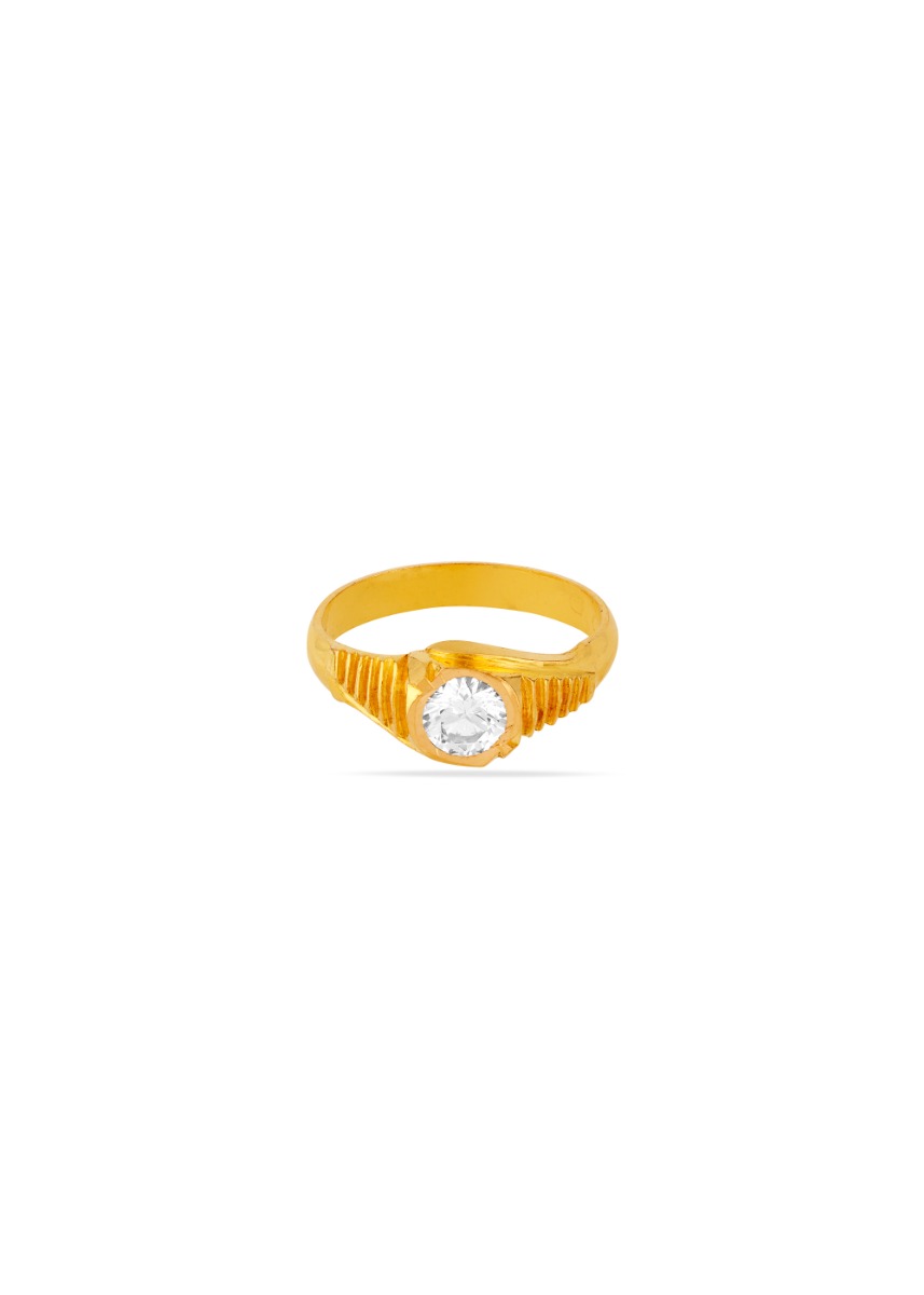Elegant Gleam 22K Gold Nellore Finger Ring