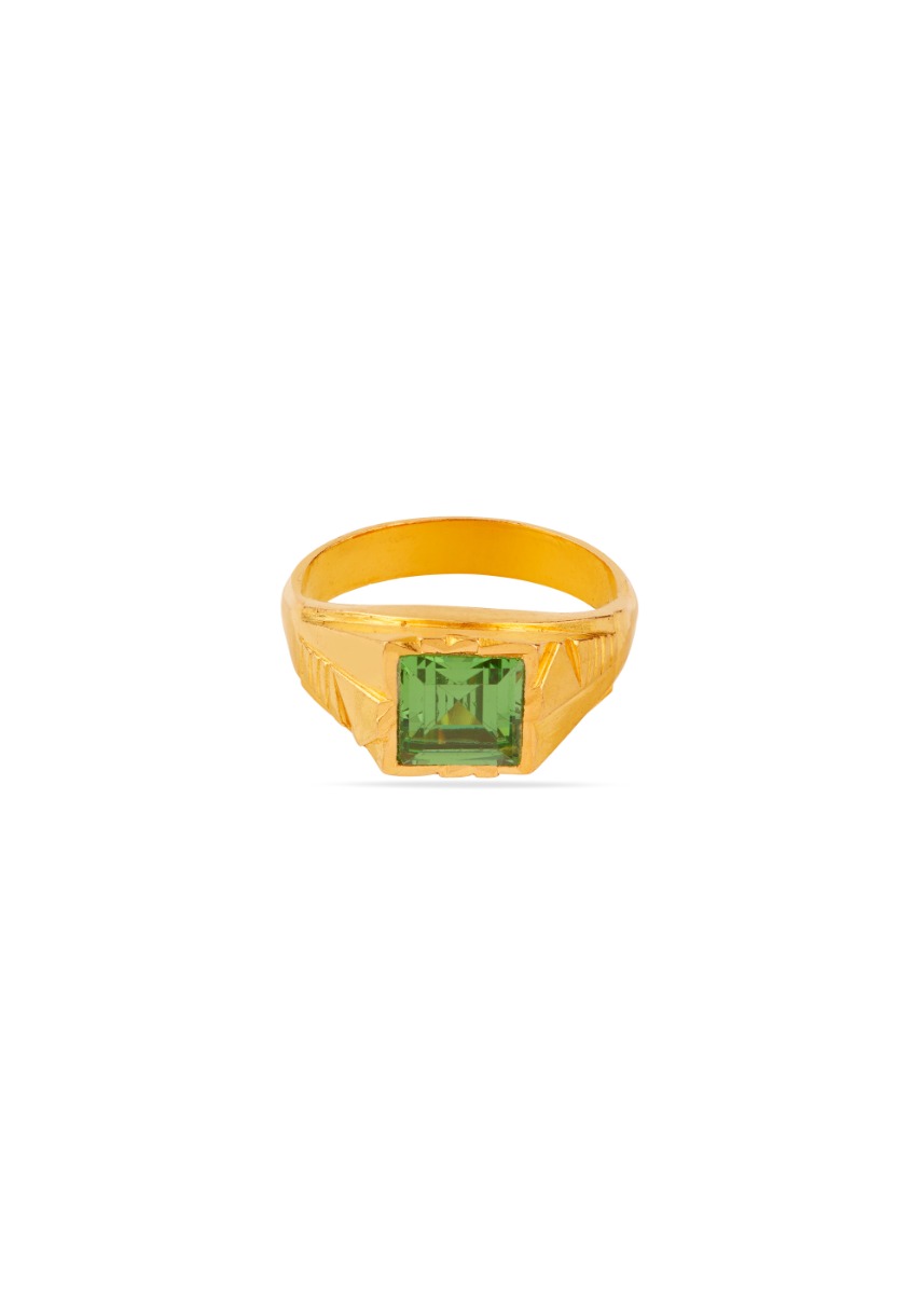 Verdant Strength 22K Gold Handmade Finger Ring