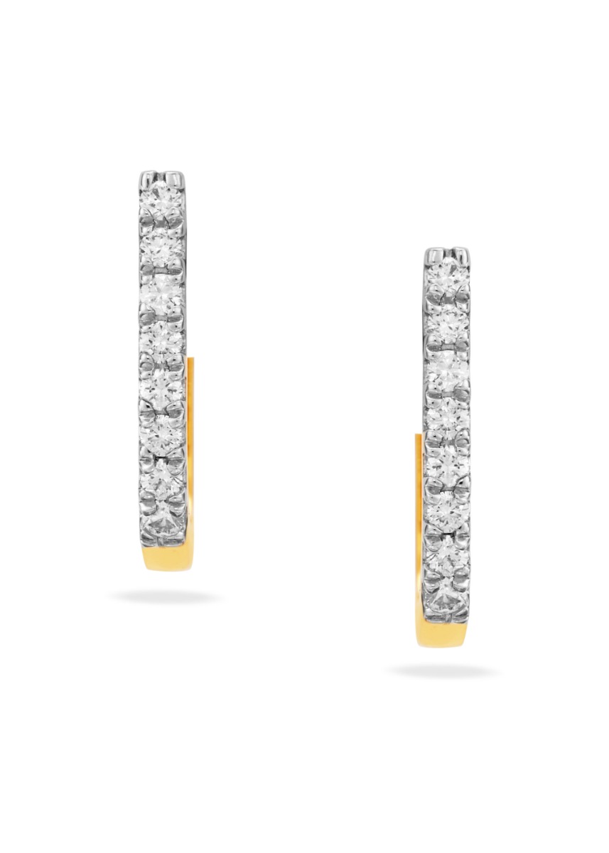 Timeless Hoop Diamond Stud Earring
