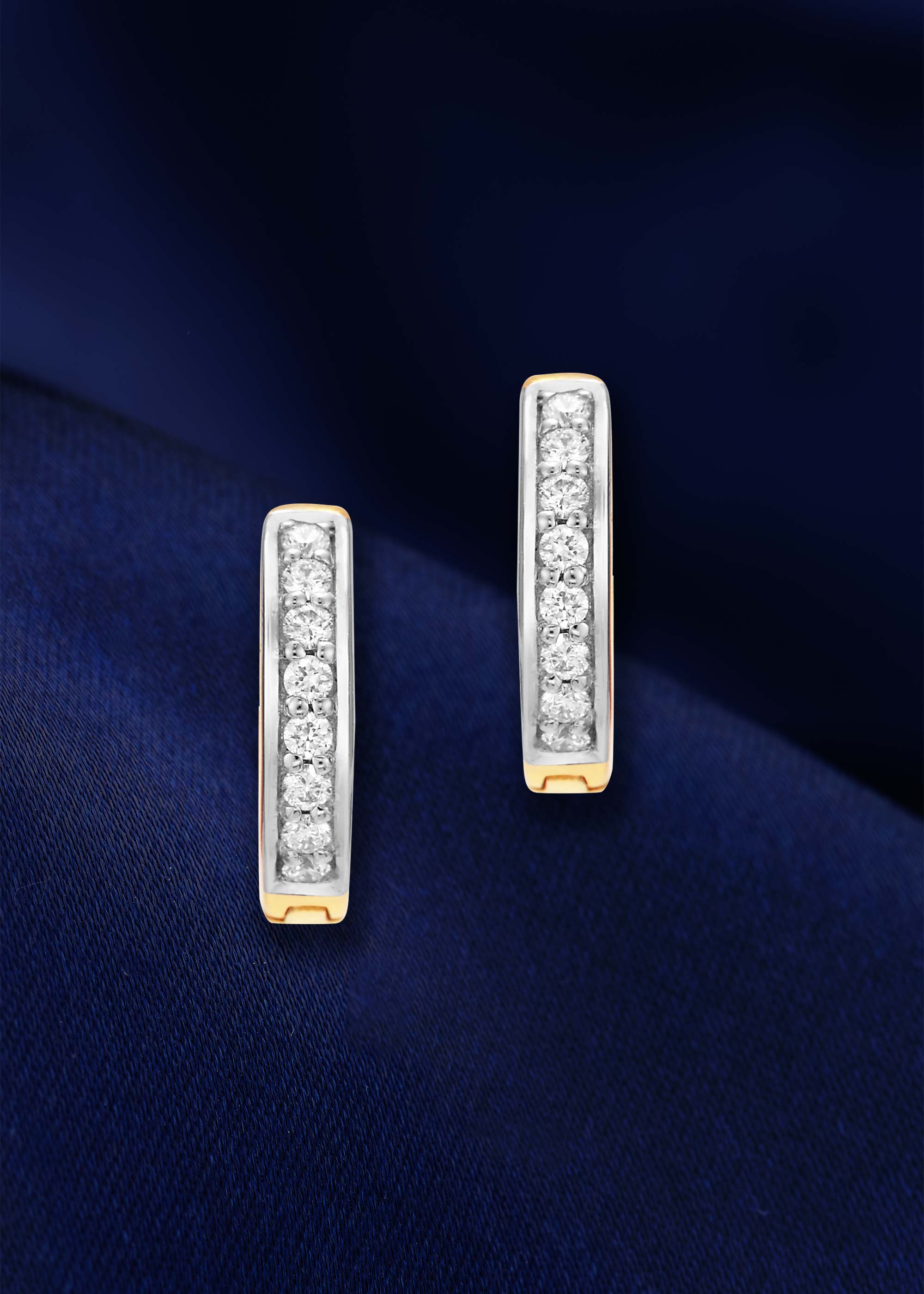 Elegant Hoop Diamond Hanging Earring
