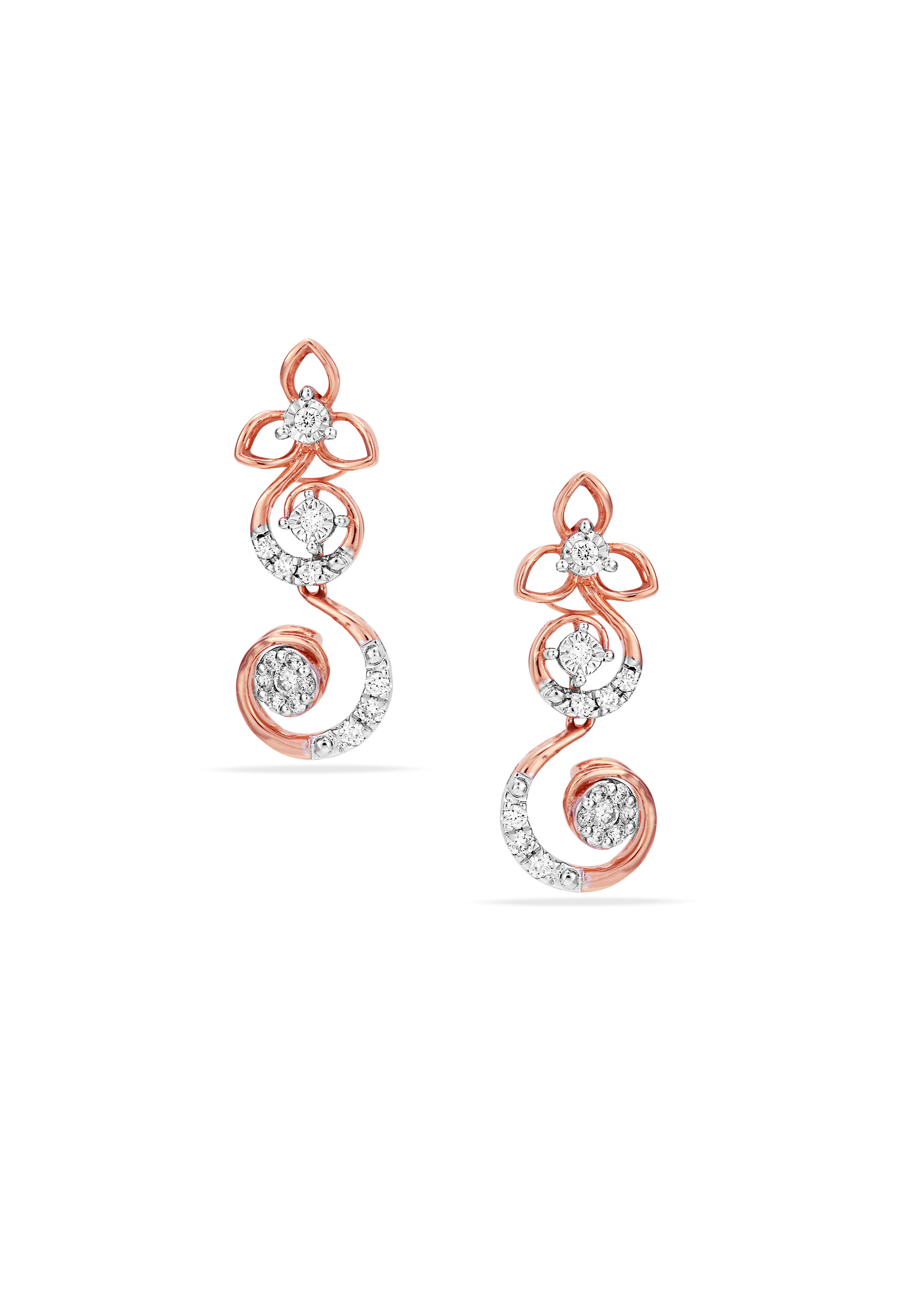 Miracle Plate Diamond Hanging Earring
