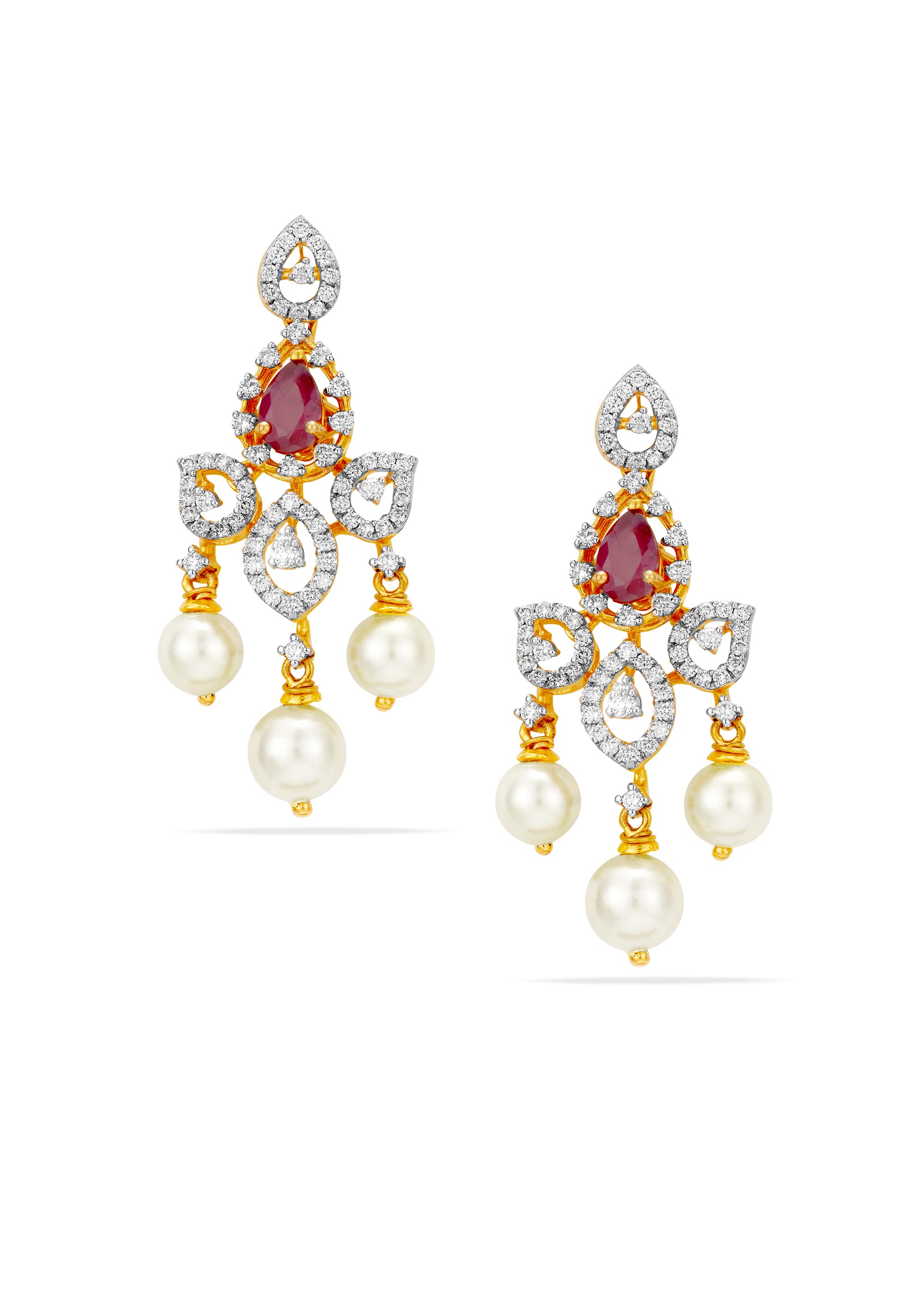 Dreamy Bloom Diamond Hanging Earring
