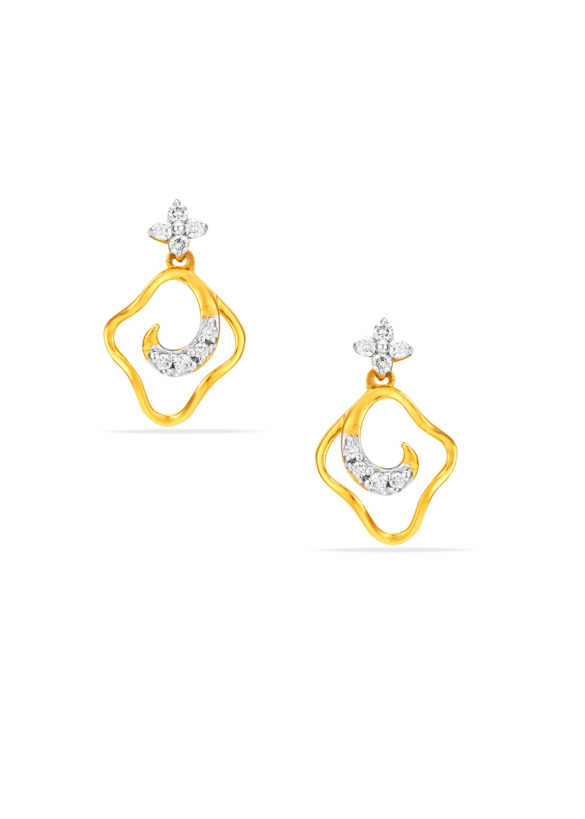 Exquisite Flow Diamond Hanging Earring