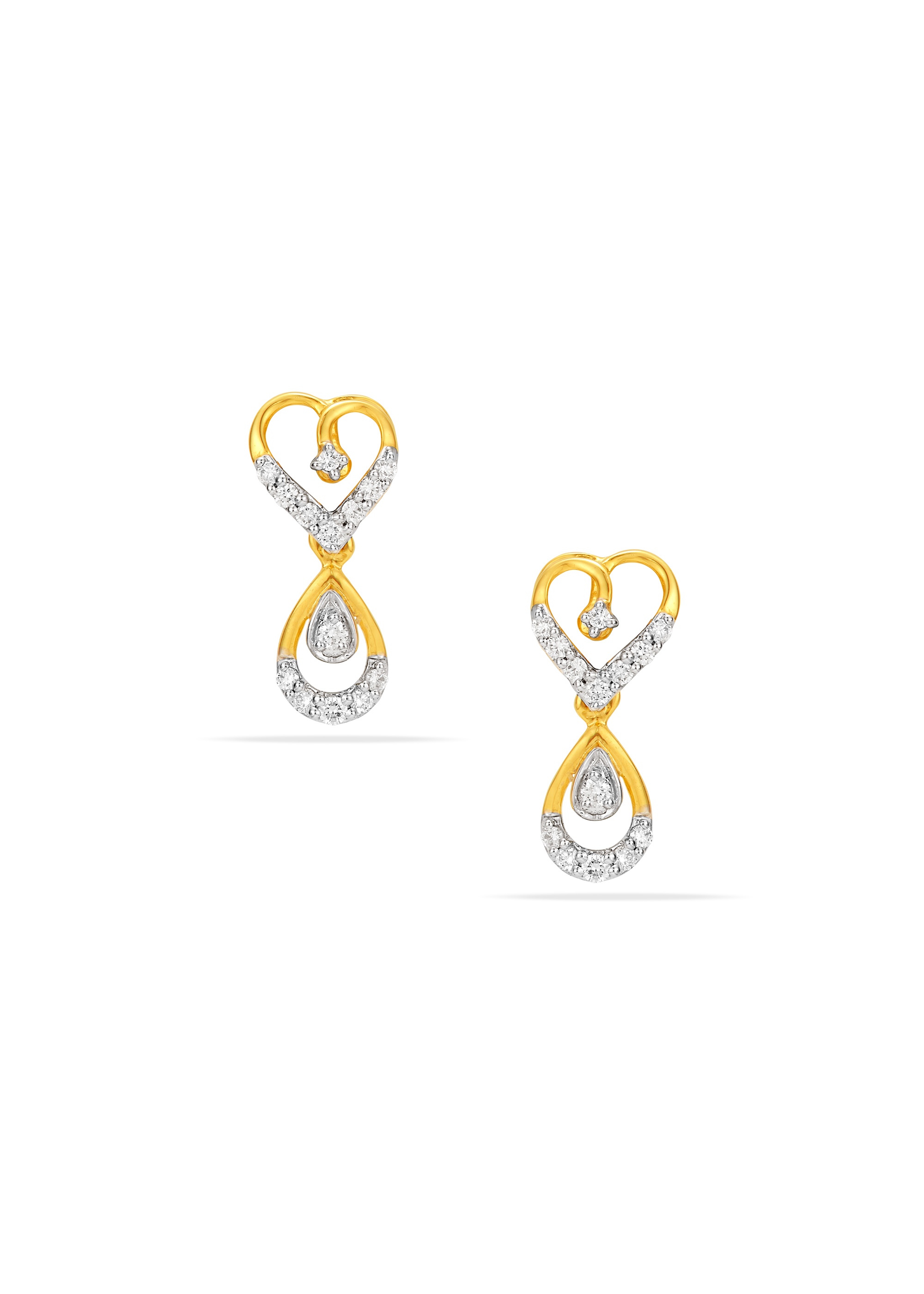 Heartfelt Charisma Diamond Hanging Earring
