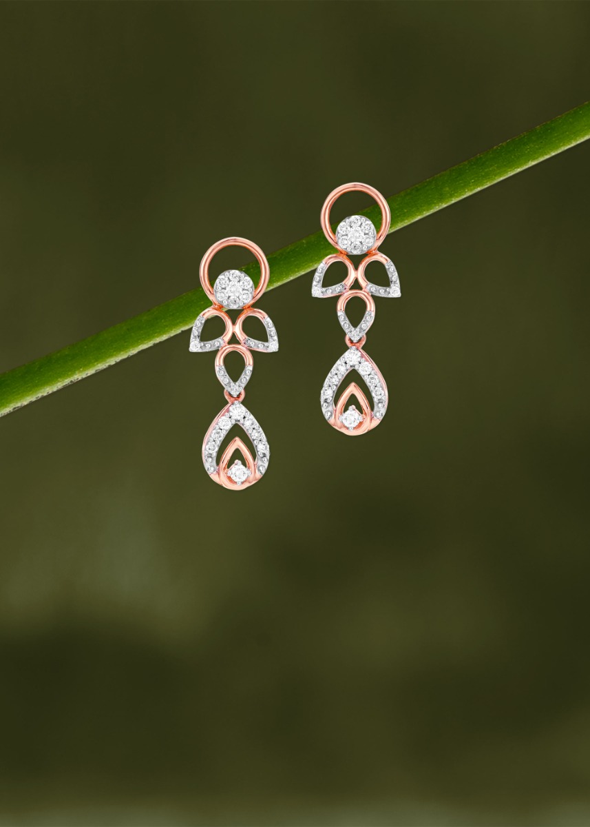 Luminous Drop Diamond Hanging Earring