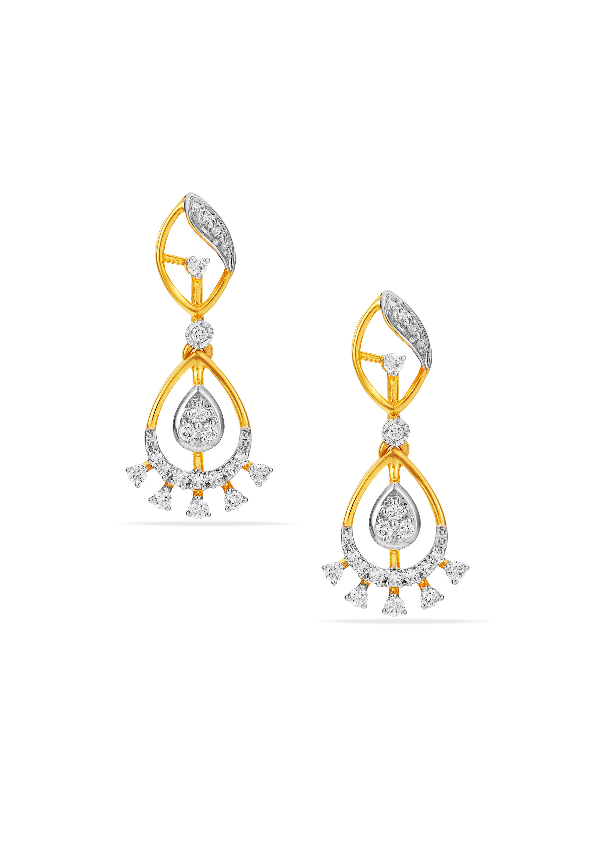 Floral Promise Diamond Hanging Earring