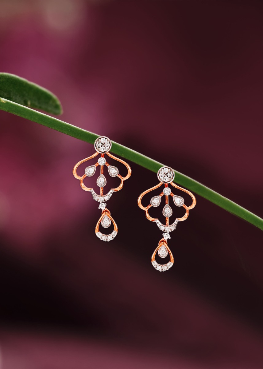 Indian Architecture Diamond Hanging Earring