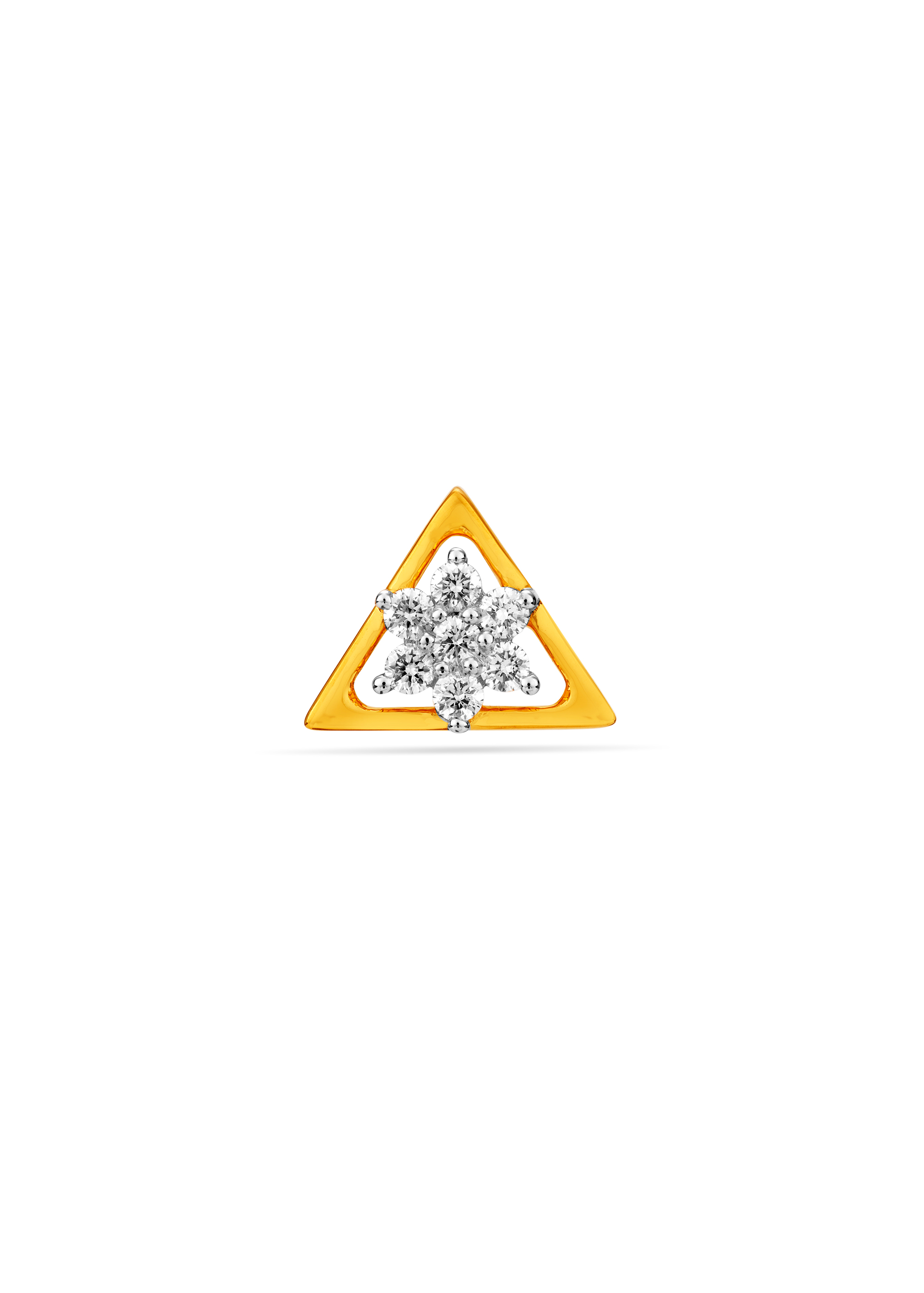 Charming Floral Diamond Nose Pin