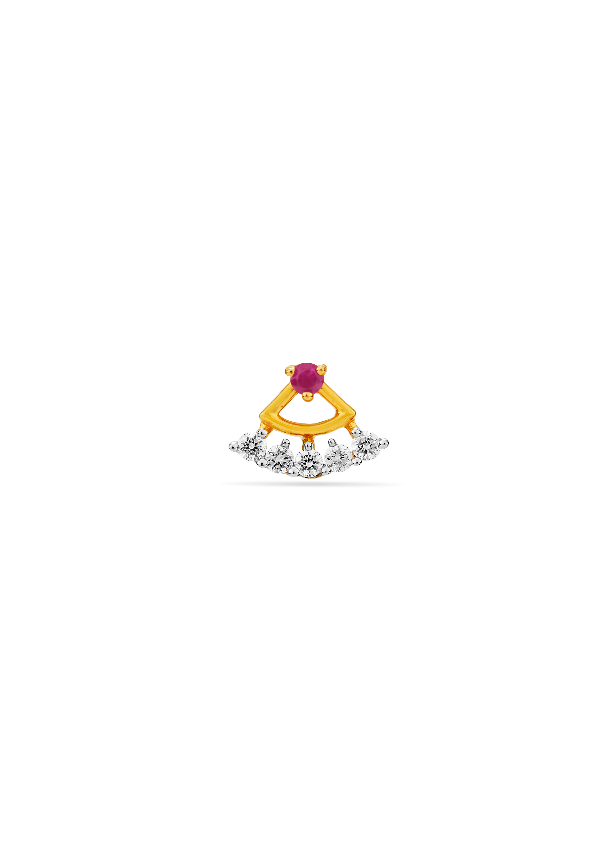 Gracefully Yours Diamond Nose Pin