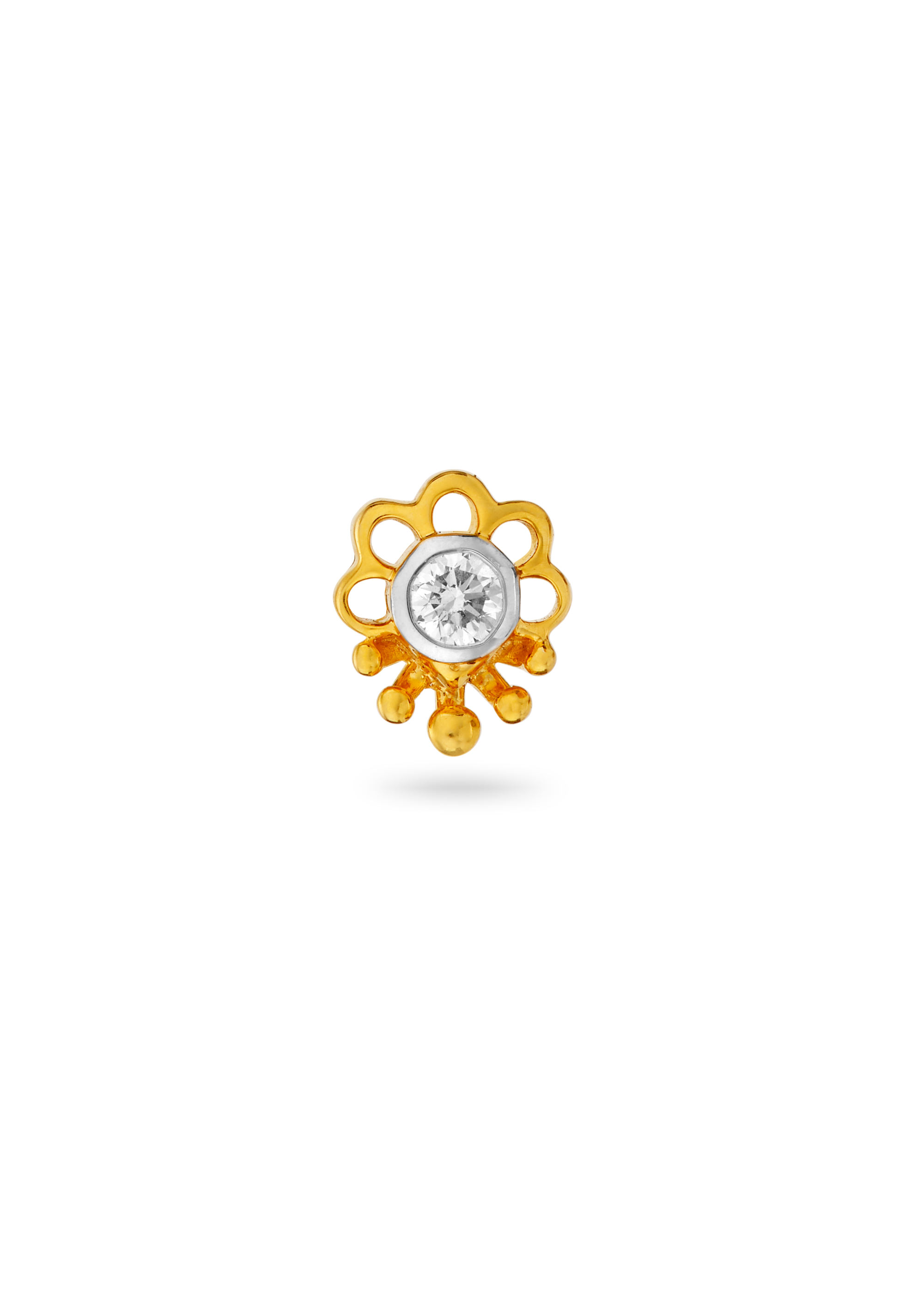 Dazzling Cluster Diamond Nose Pin