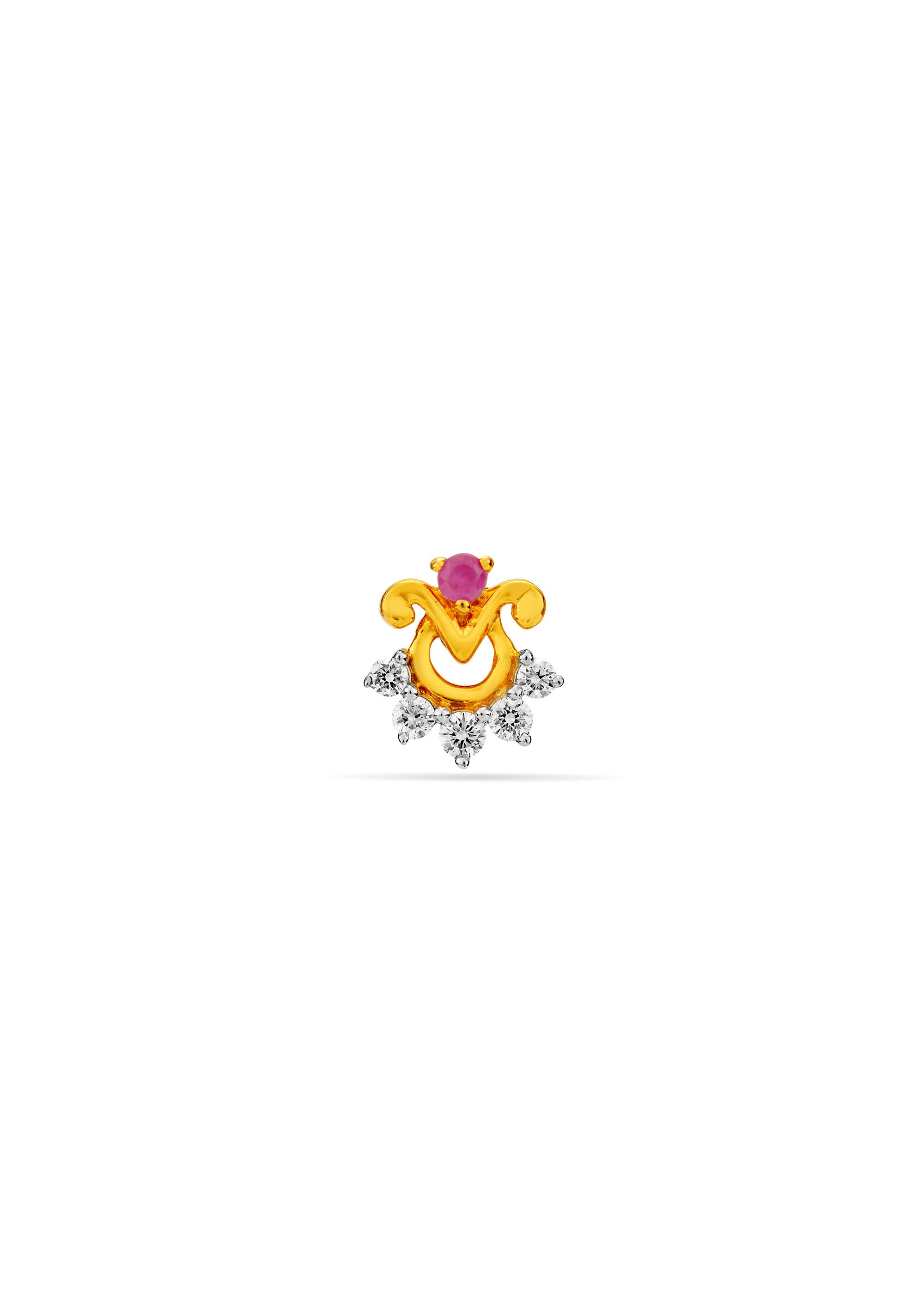 Timeless Delight of Floral Diamond Nose Pin