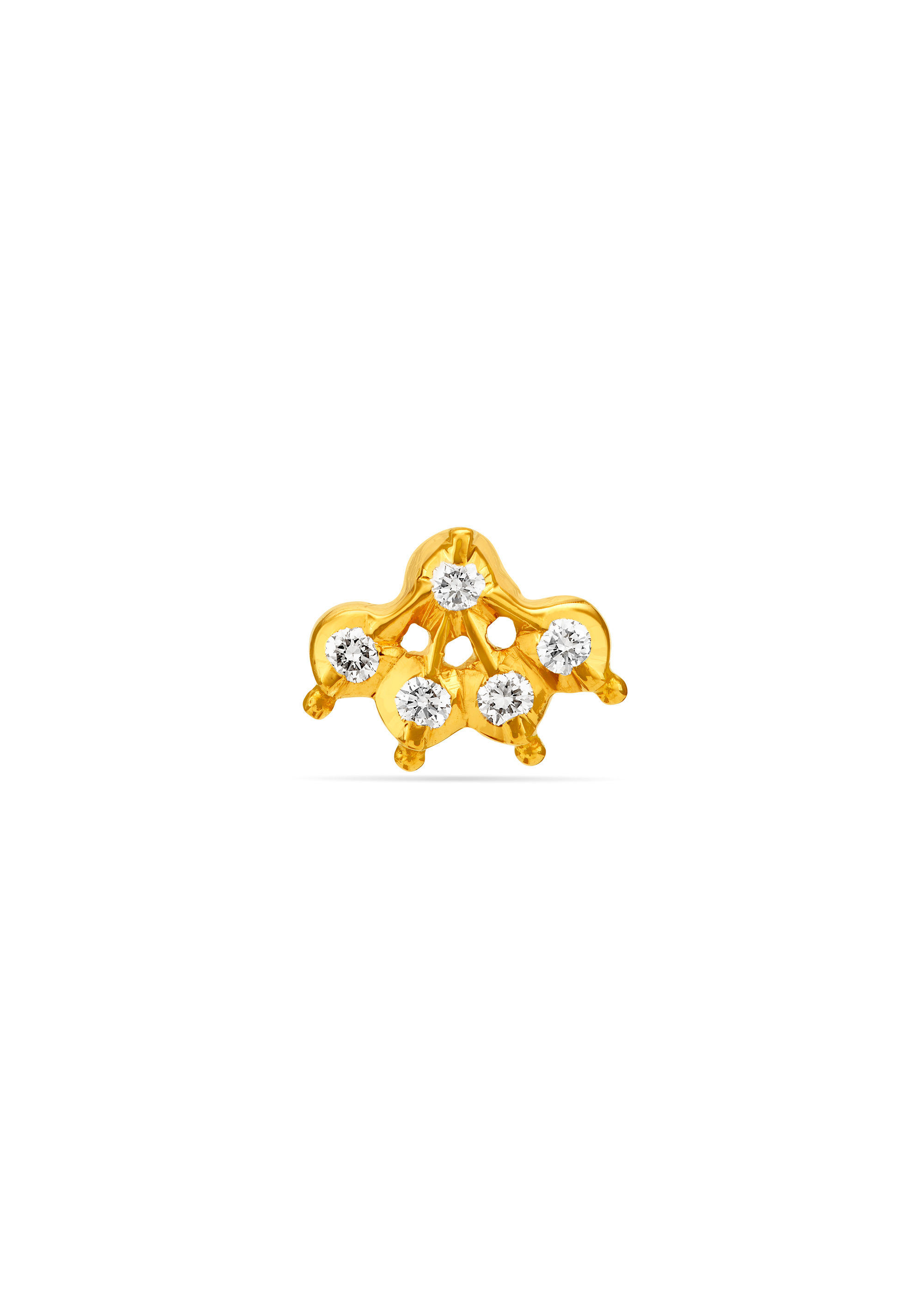 Regal Roots Diamond Nose Pin