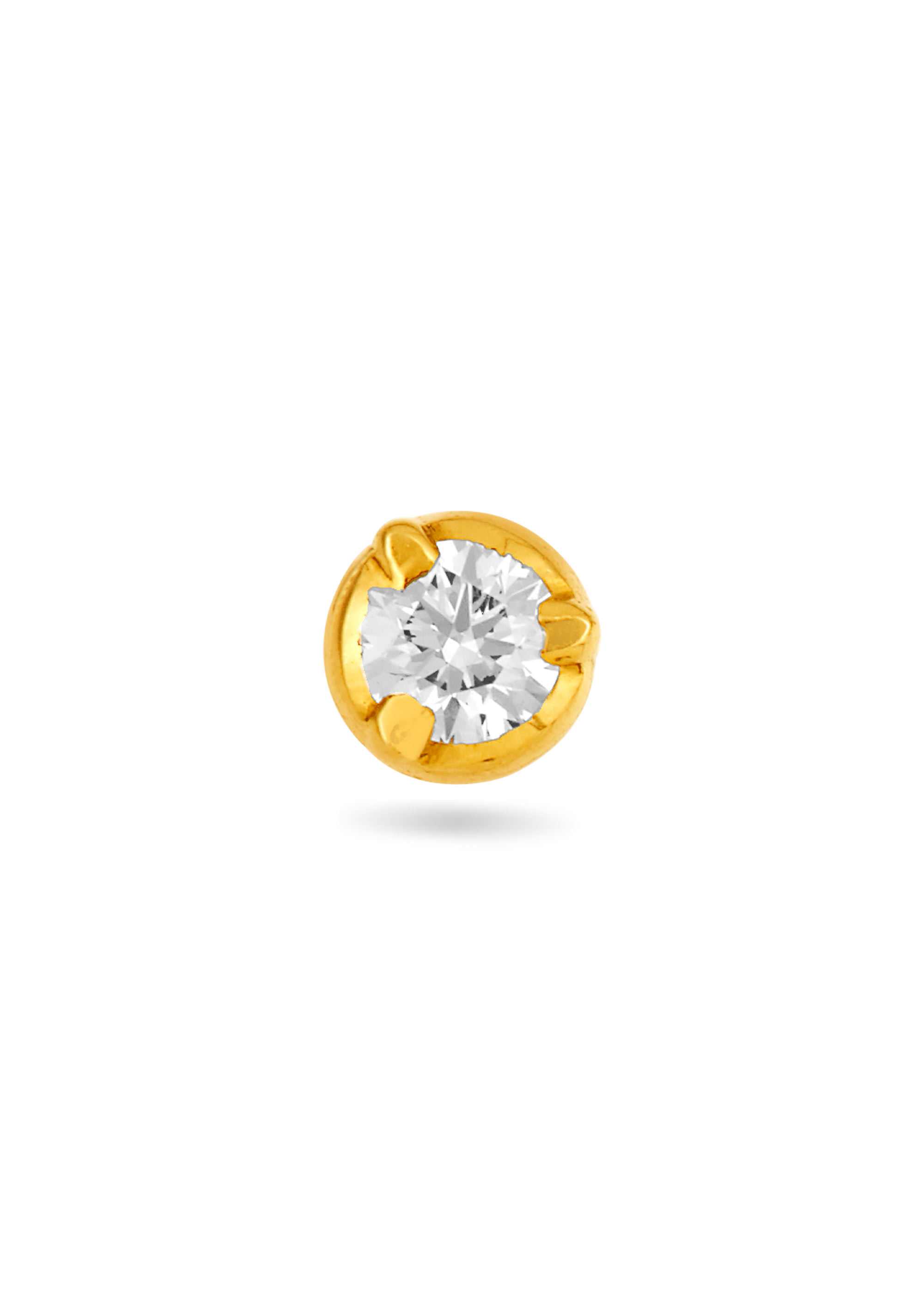 Whisper of Sparkling Aura Diamond Nose Pin