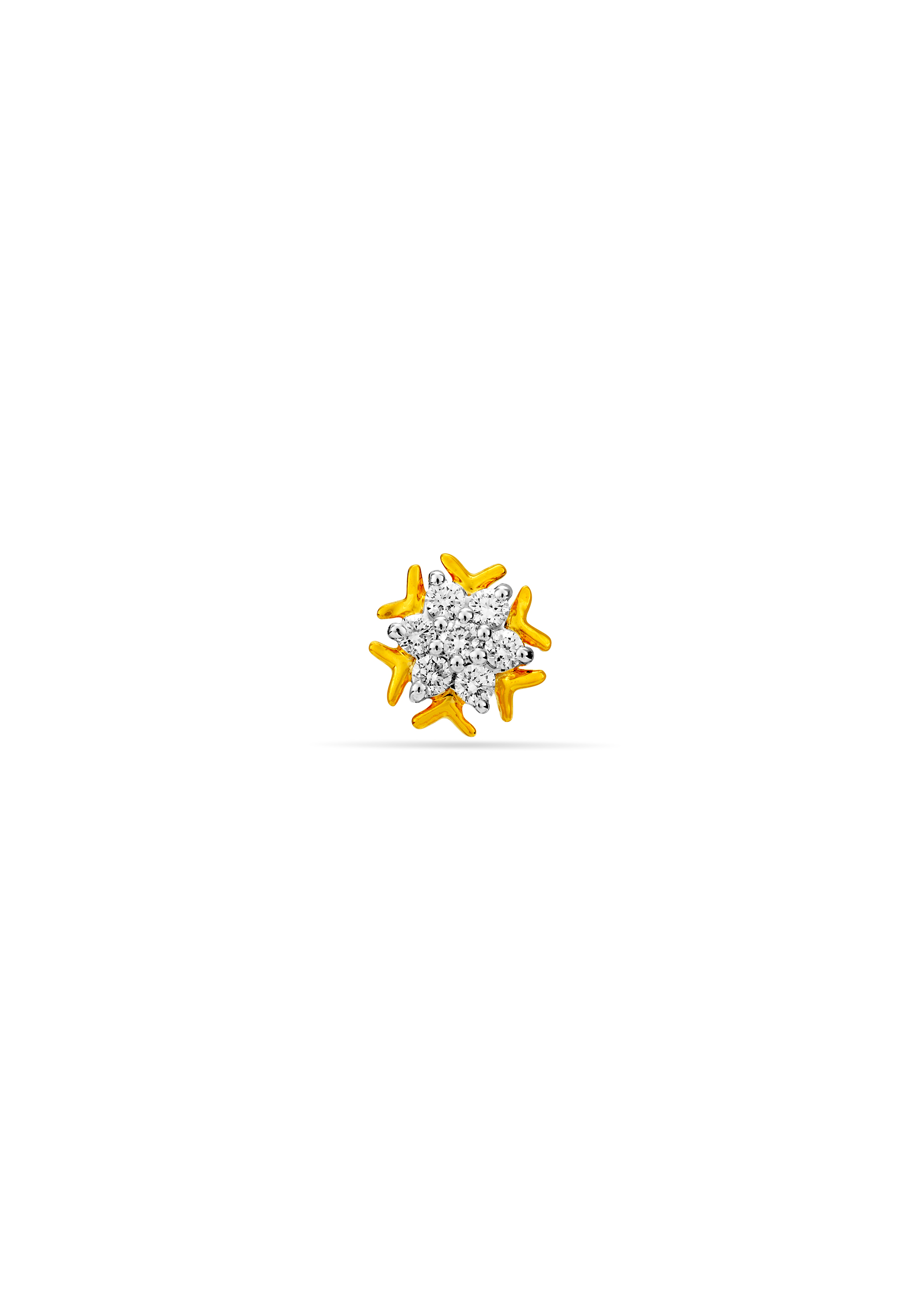Timeless Floral Diamond Nose Pin