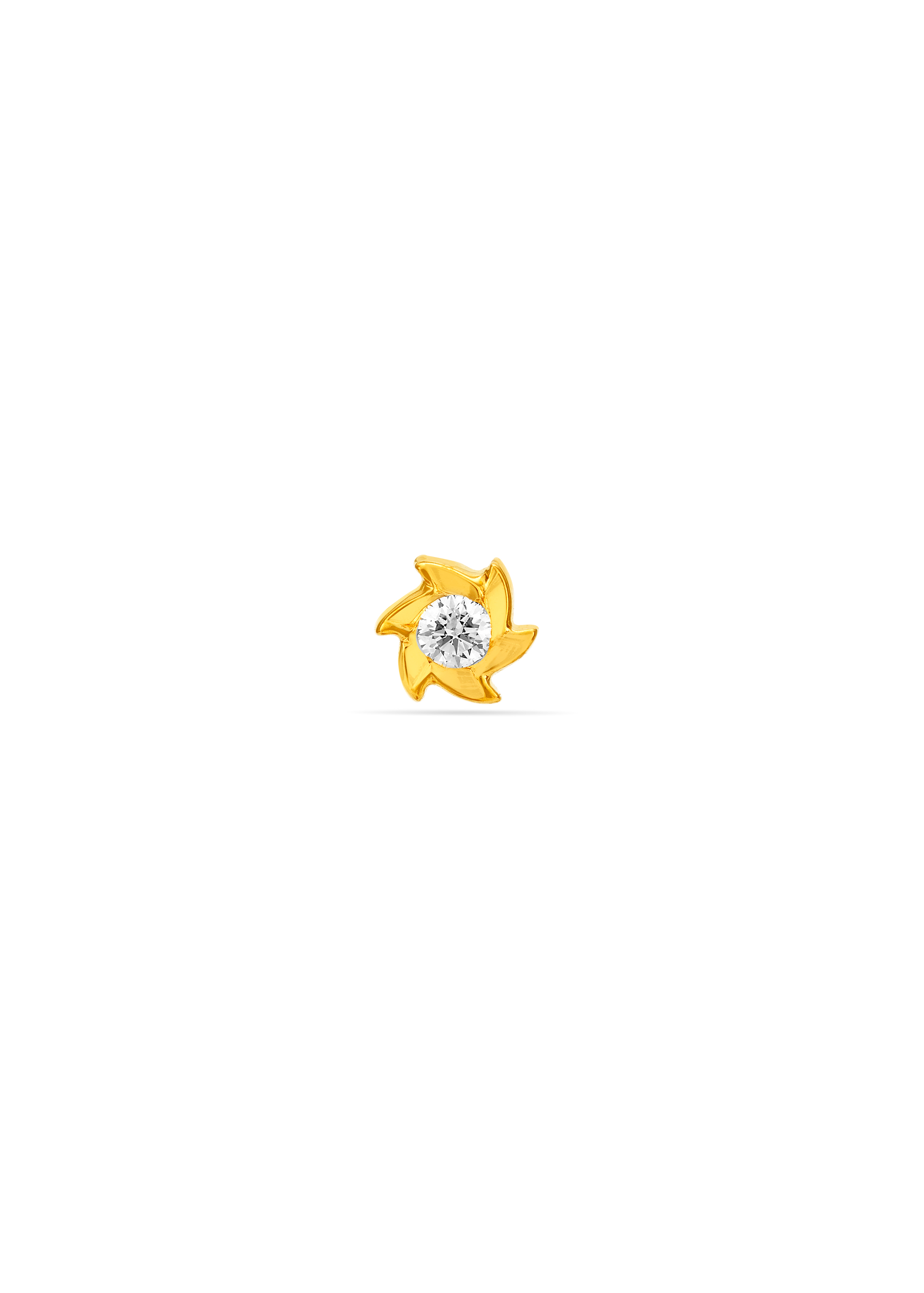 Radiant Single Diamond Nose Pin