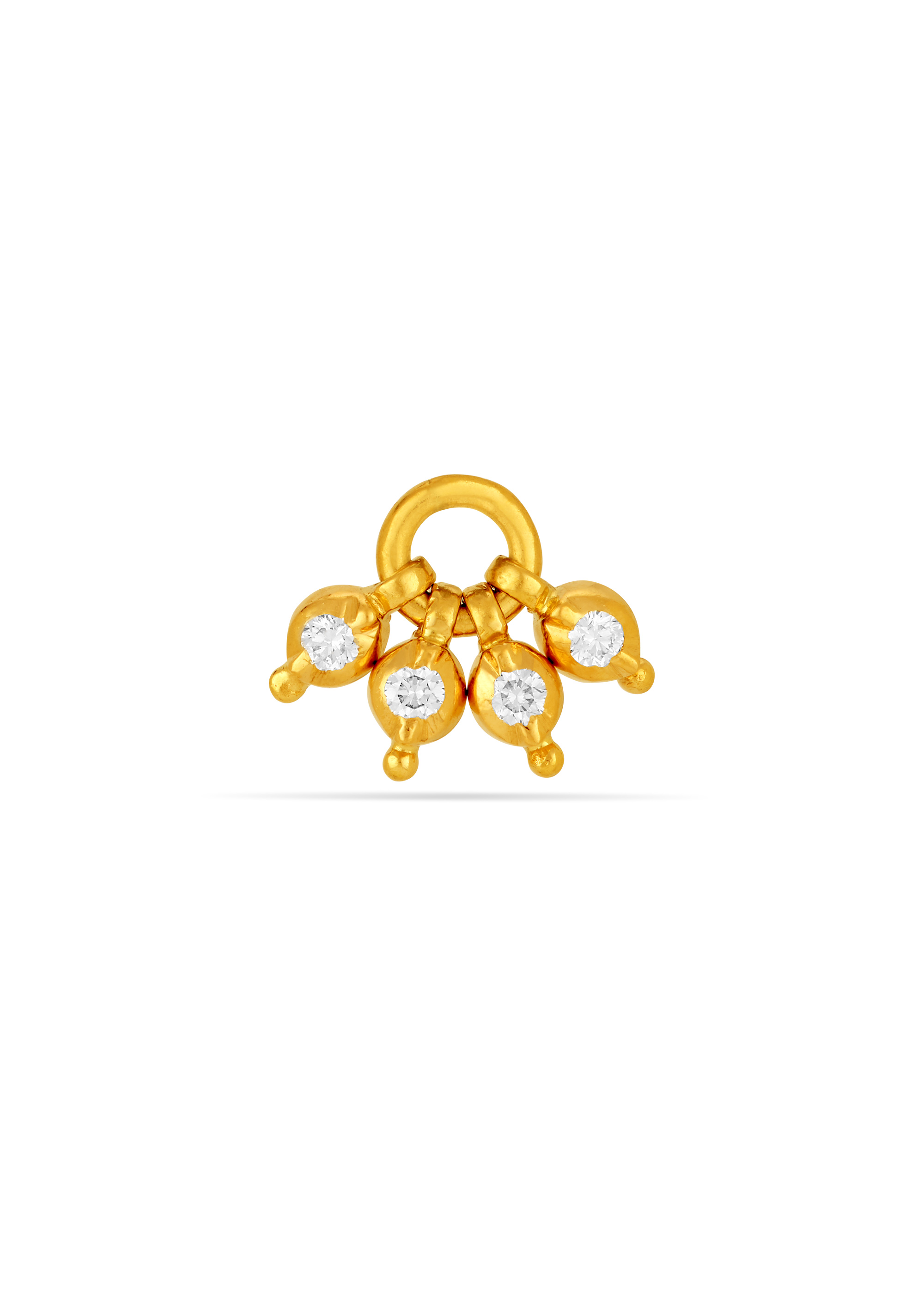 Rooted Radiance Diamond Nose Pin