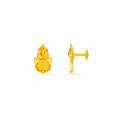 Sweet Heart 22K Gold Baby Stud Earring