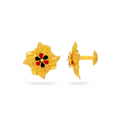 Kerala Essence 22K Gold Traditional Earring