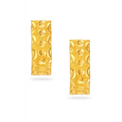 Graceful Glow 22K Gold Stud Earring