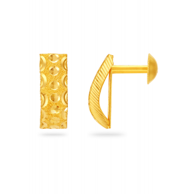 Graceful Glow 22K Gold Stud Earring