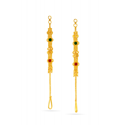 Elegant Half Mattil 22K Gold Earring