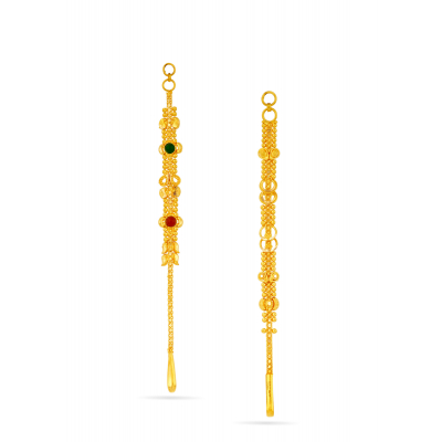 Alluring Traditional 22K Gold Earring