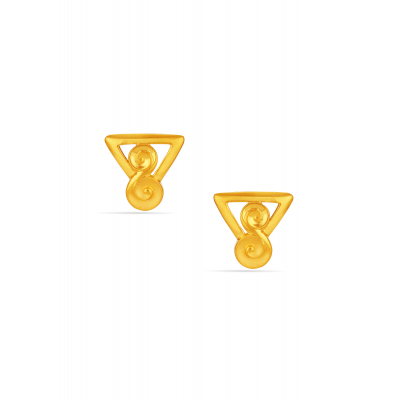 Blooming Beauty 22K Gold Flora Stud Earring