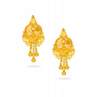 Baby's First 22K Gold Artistry Stud Earring