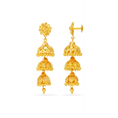 Simplicity Trending 22K Gold Jhumka Earring